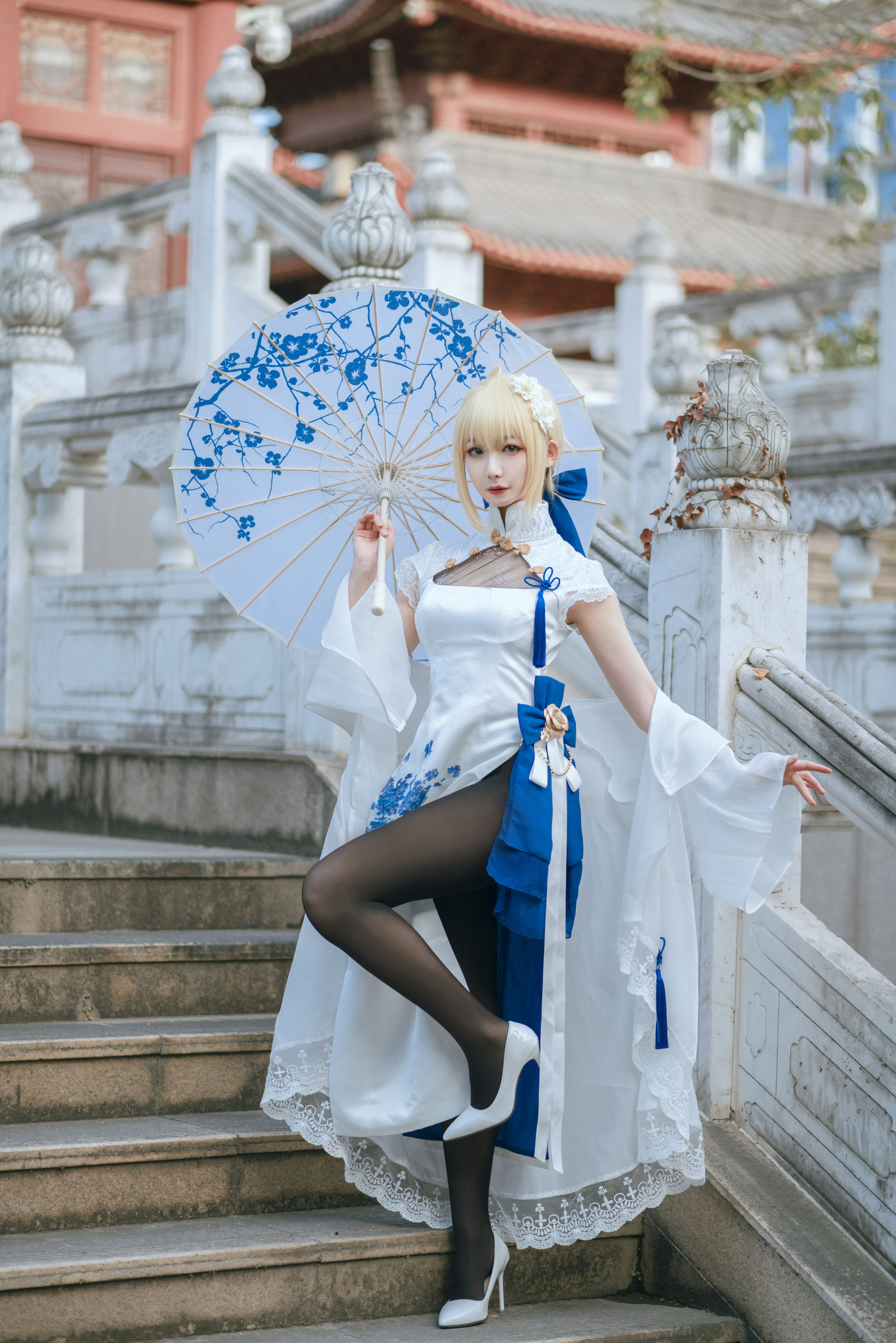 动漫博主封疆疆v – saber 旗袍 Cosplay-第1张