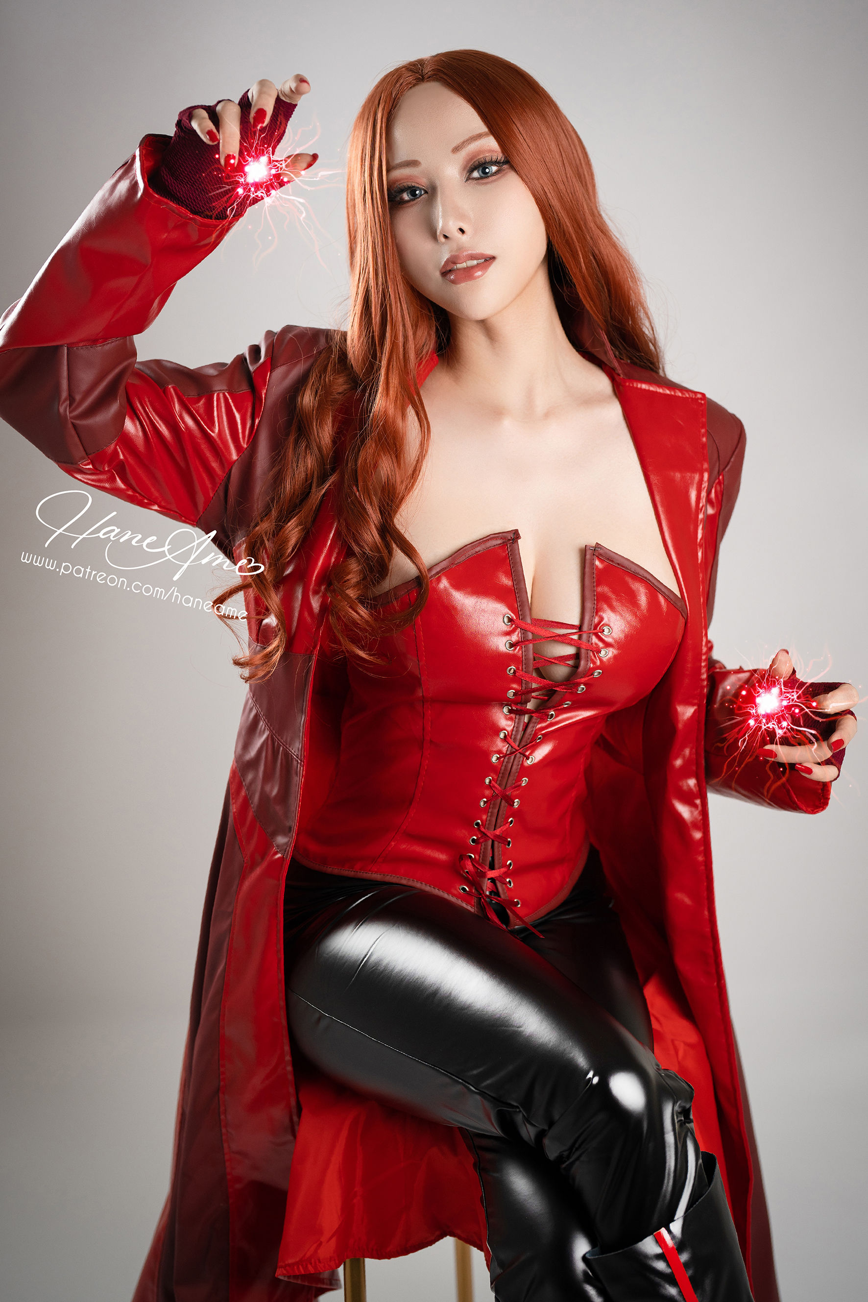 Hane Ame 雨波 – 漫威 绯红女巫 Cosplay-第32张