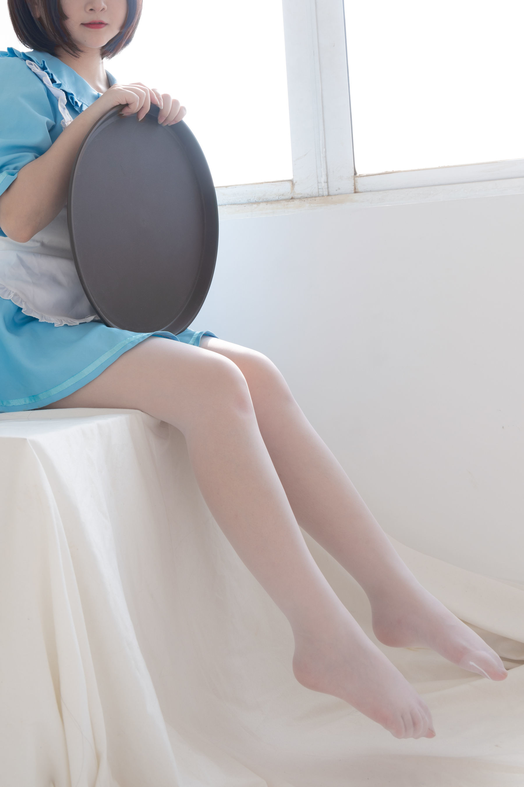 二次元美女古川kagura – 蓝色小猫女仆 Cosplay-第10张