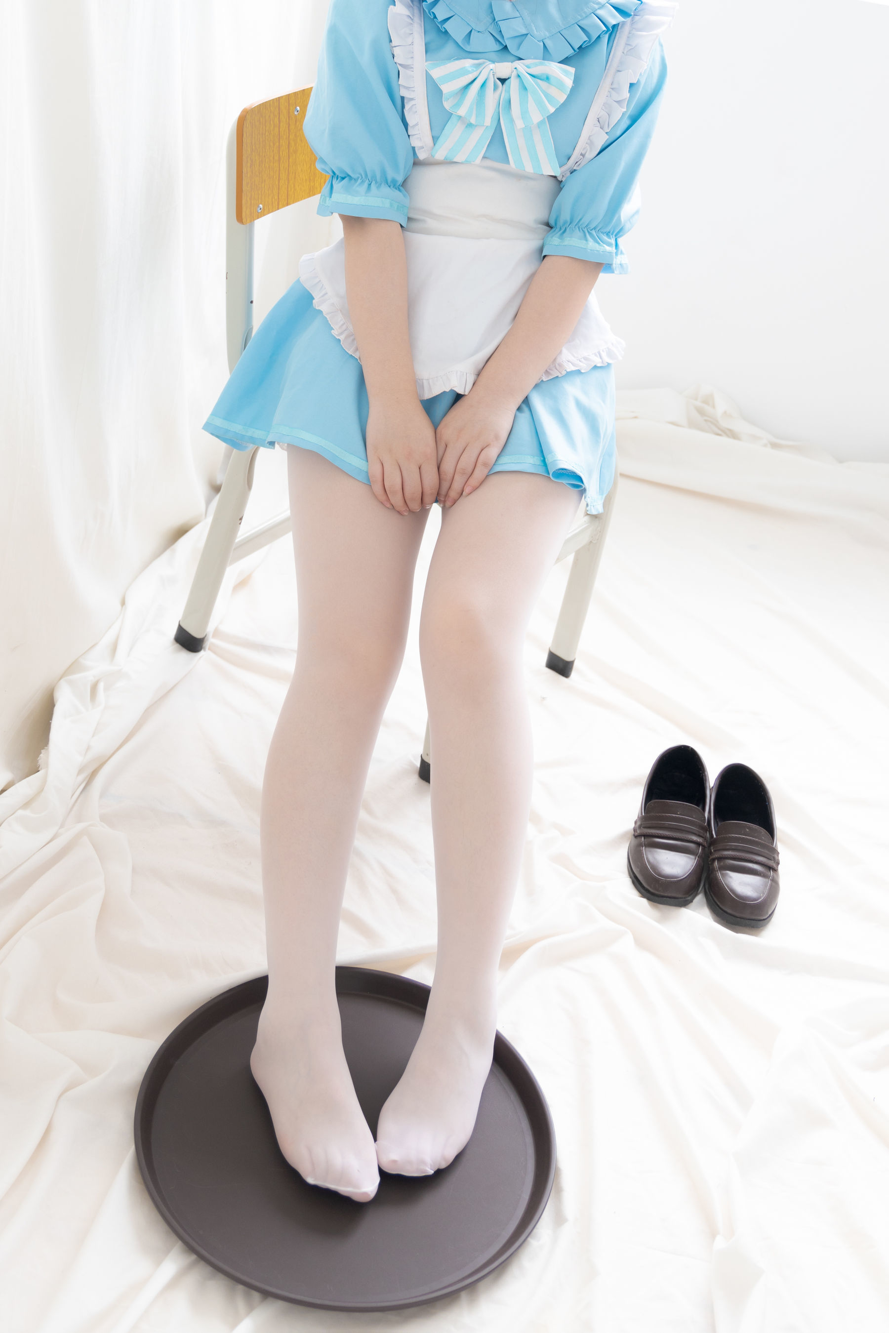 二次元美女古川kagura – 蓝色小猫女仆 Cosplay-第17张