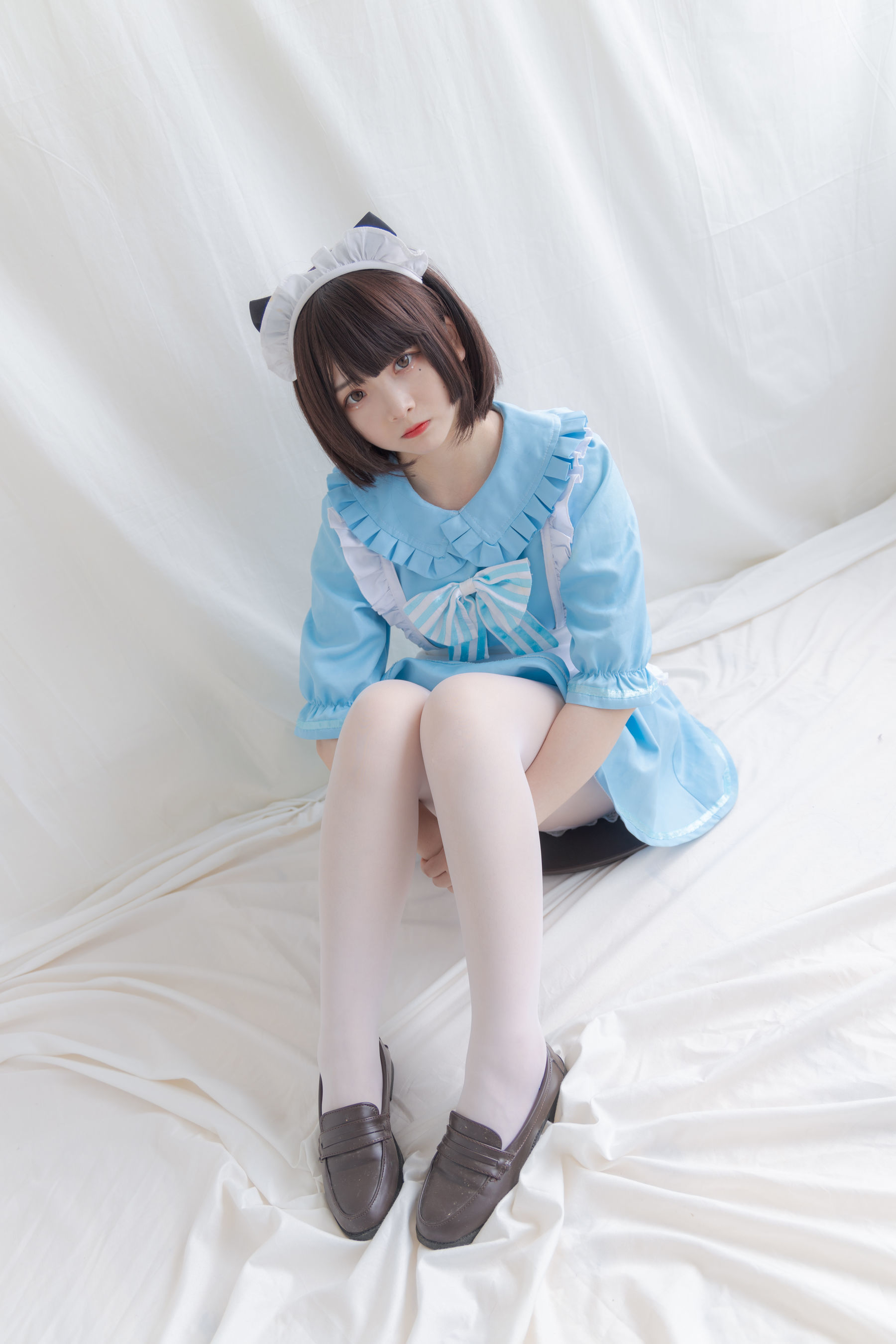 二次元美女古川kagura – 蓝色小猫女仆 Cosplay-第41张
