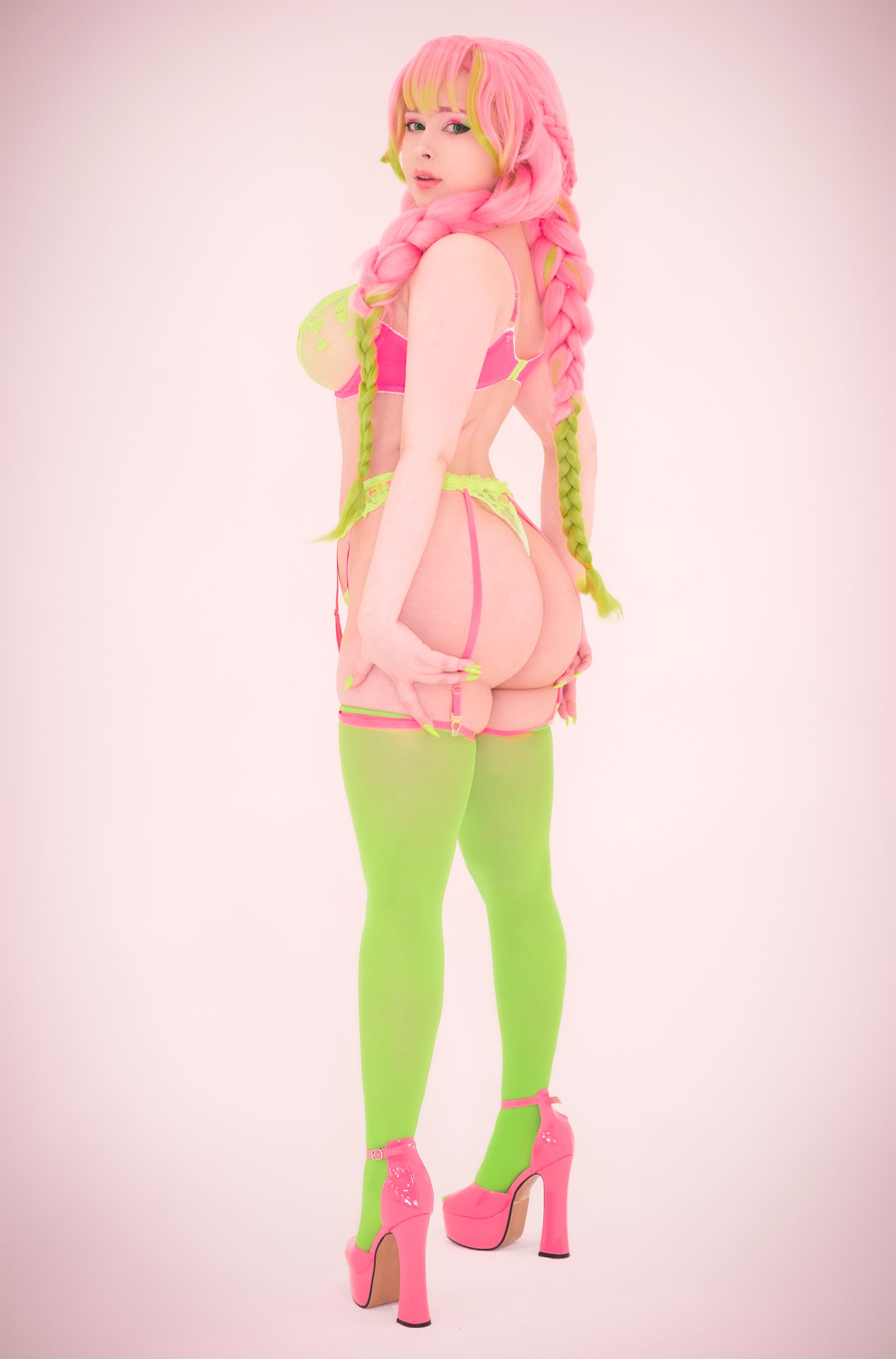 Yoshinobi – Mitsuri Kanroji Lingerie Cosplay-第1张