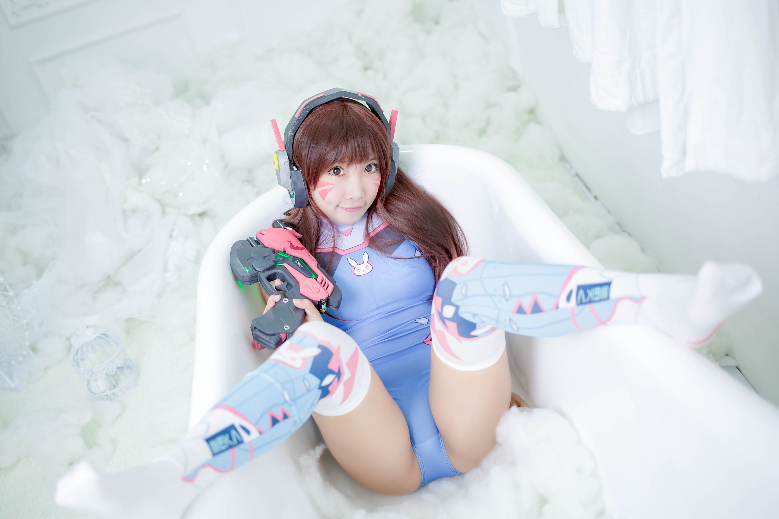 萝莉蜜嘟喵 DVA泳衣 Cosplay-第11张