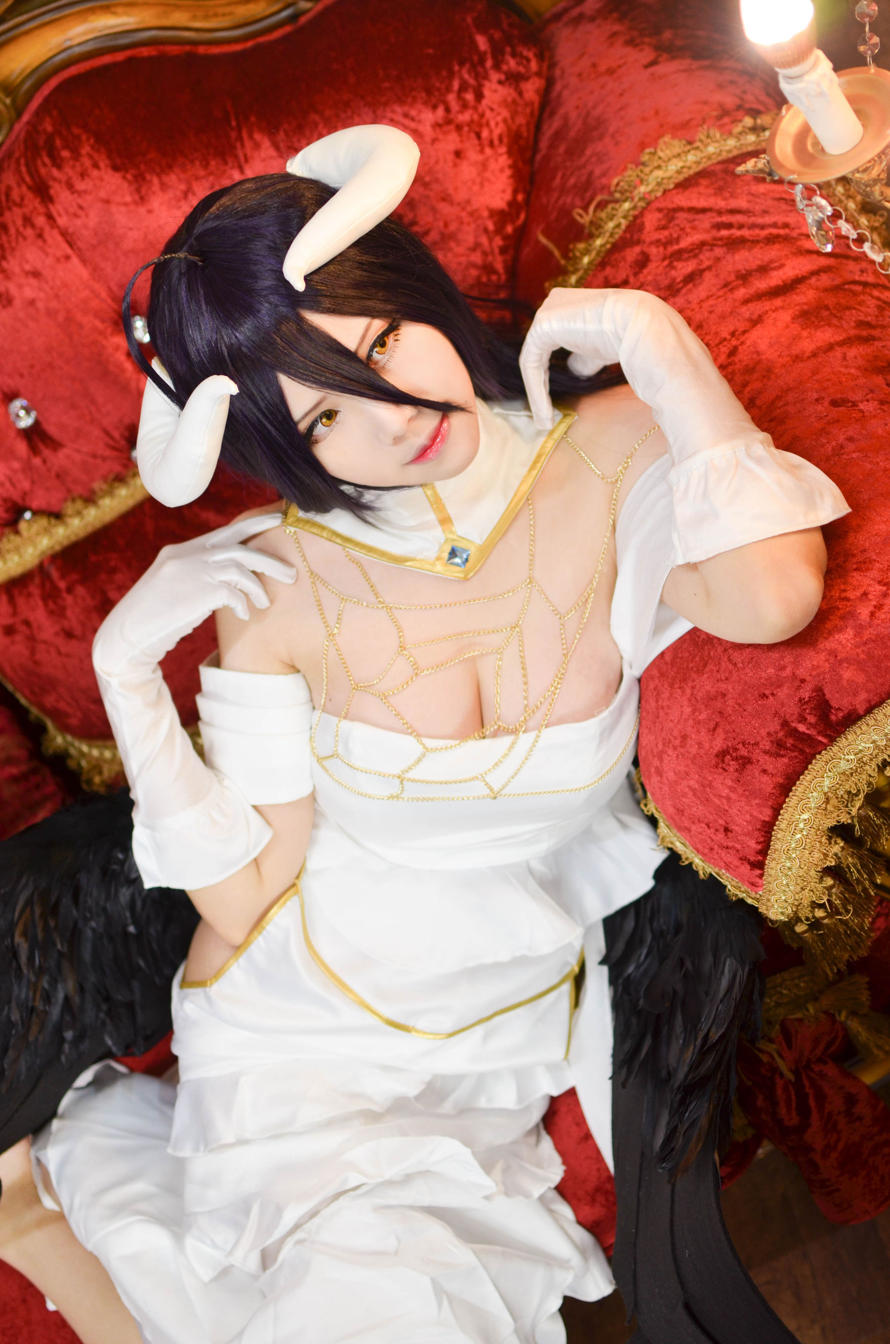 Coser萱-KaYa 《OVERLORD》アルベド Albedo Cosplay-第42张
