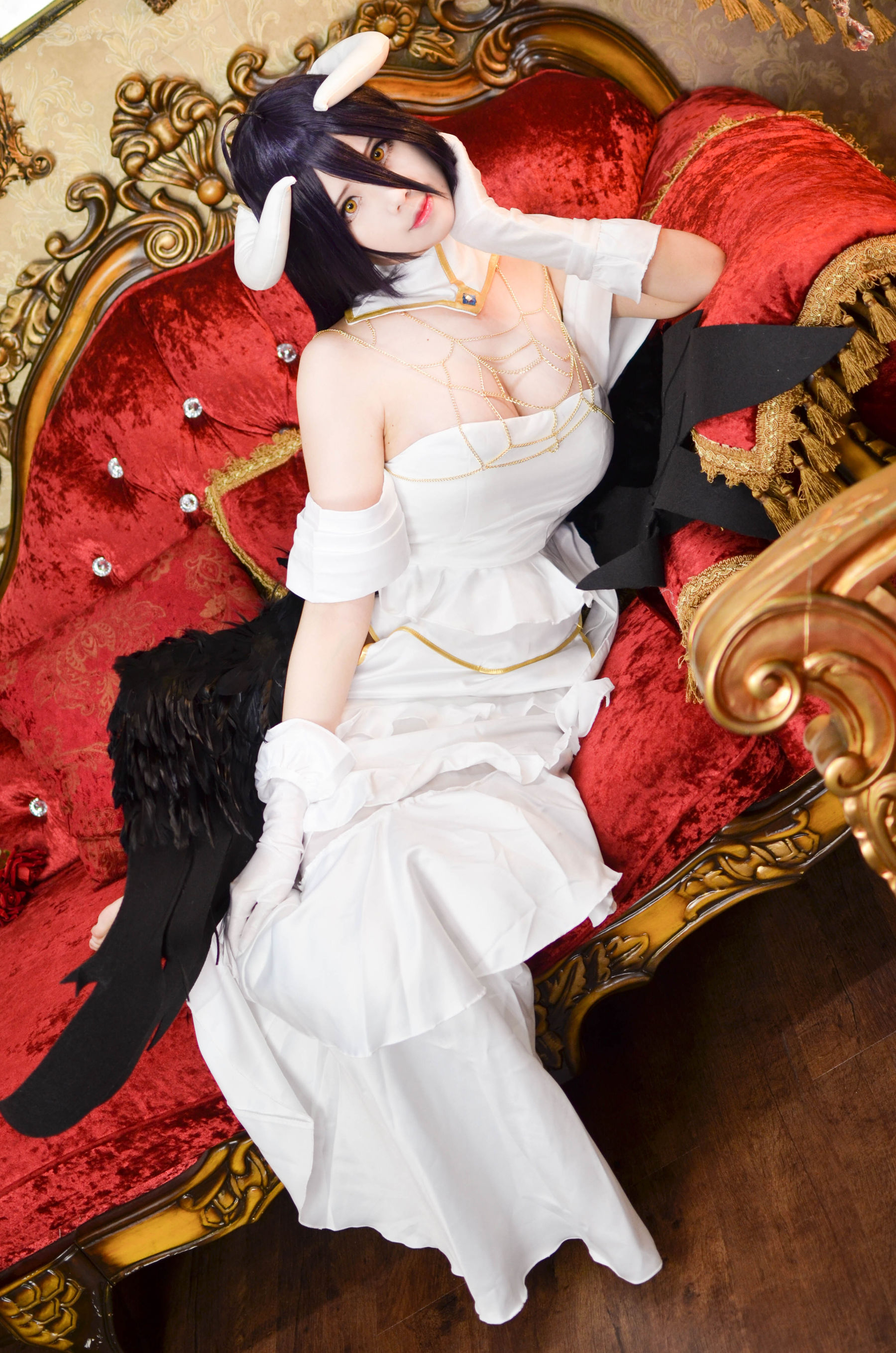 Coser萱-KaYa 《OVERLORD》アルベド Albedo Cosplay-第32张