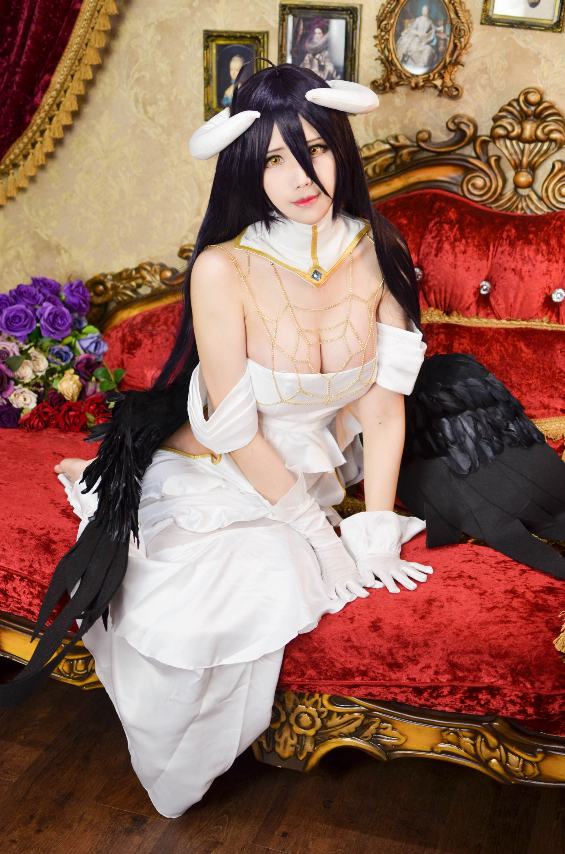 Coser萱-KaYa 《OVERLORD》アルベド Albedo Cosplay-第28张