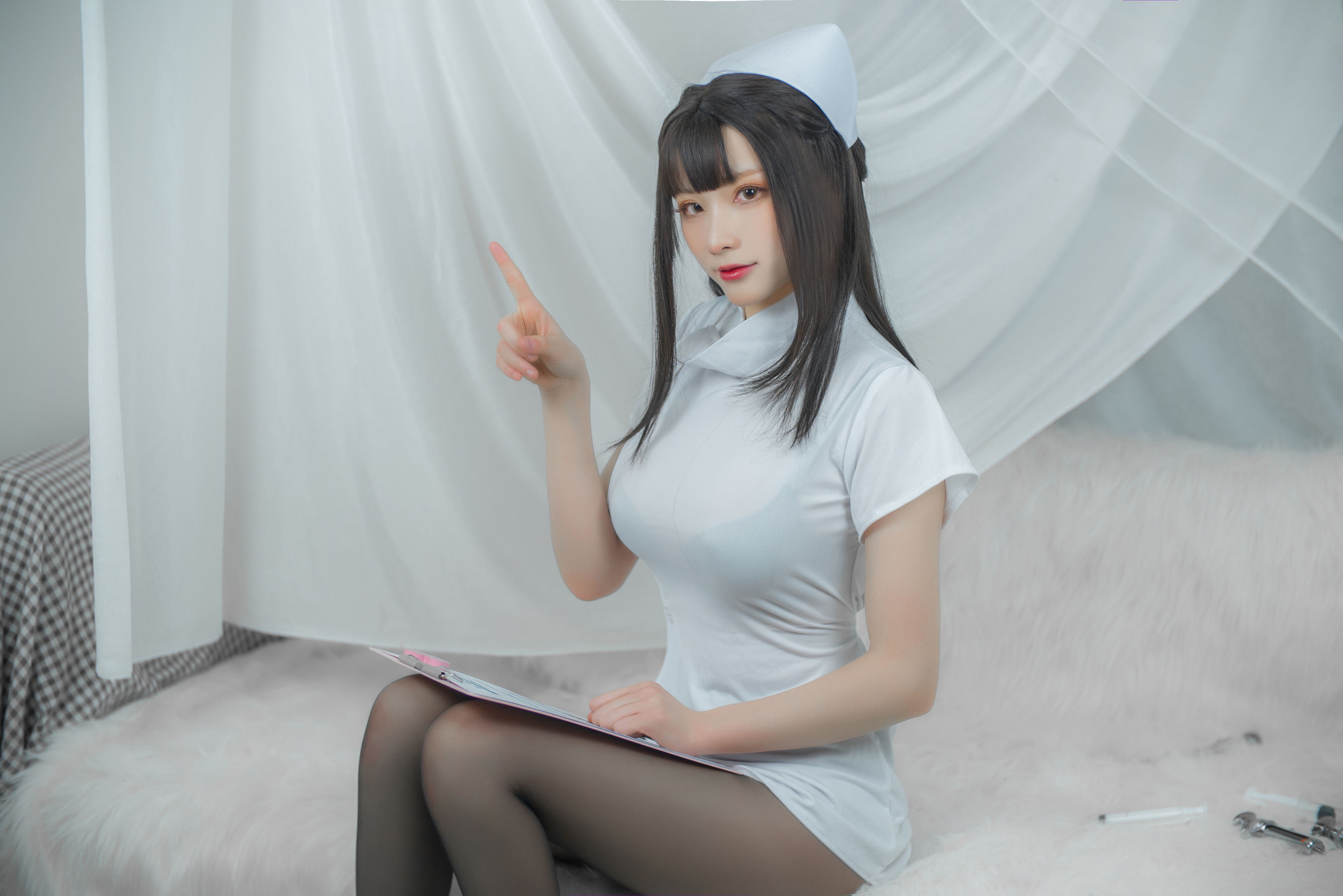 起司块wii写真 白色护士 Cosplay-第39张
