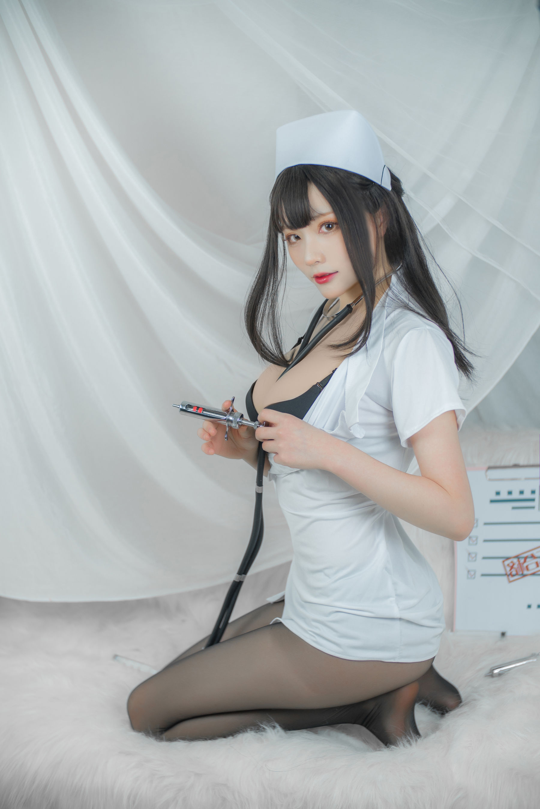 起司块wii写真 白色护士 Cosplay-第61张