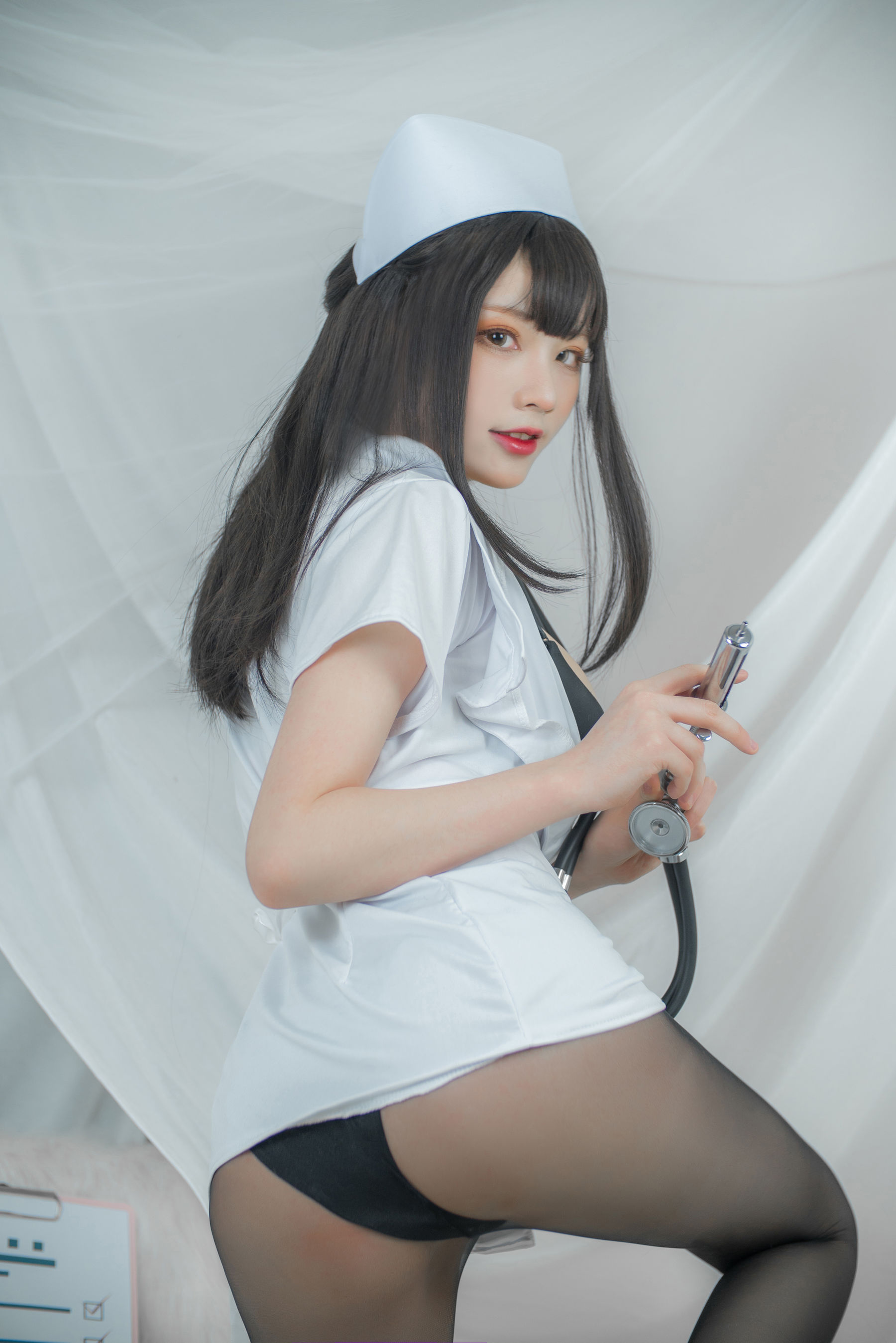 起司块wii写真 白色护士 Cosplay-第2张