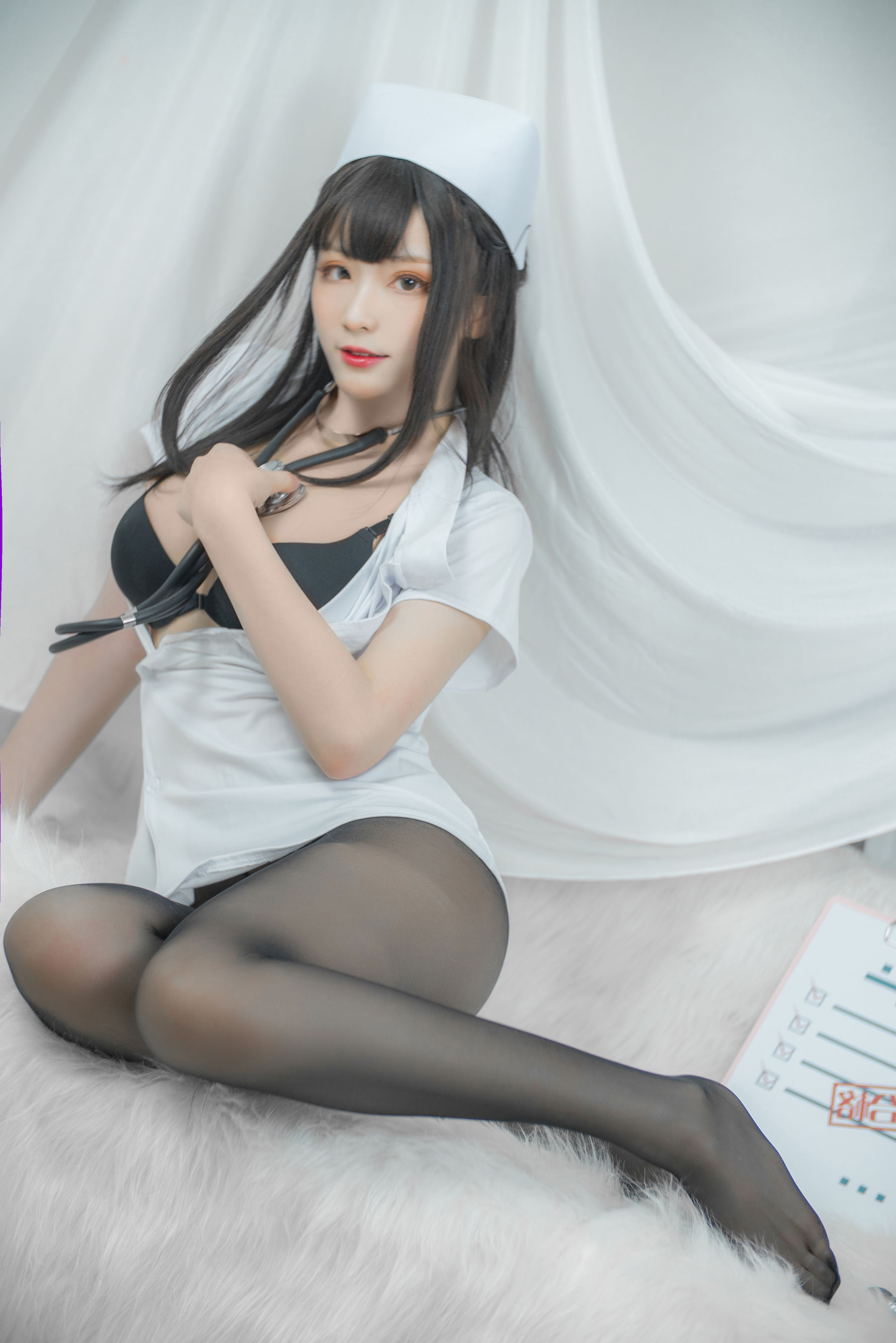 起司块wii写真 白色护士 Cosplay-第57张