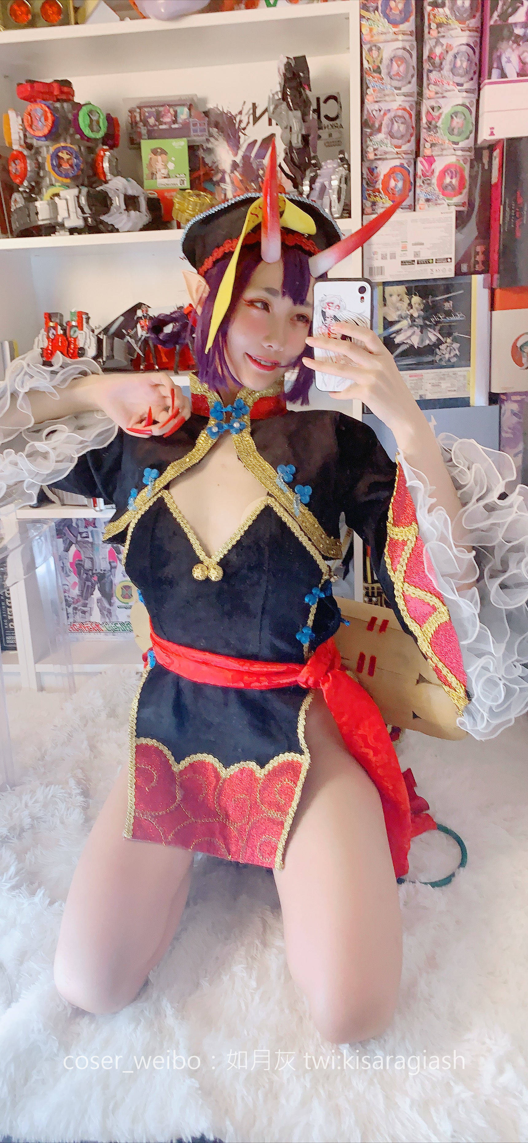动漫博主如月灰 酒吞僵尸 Cosplay-第6张