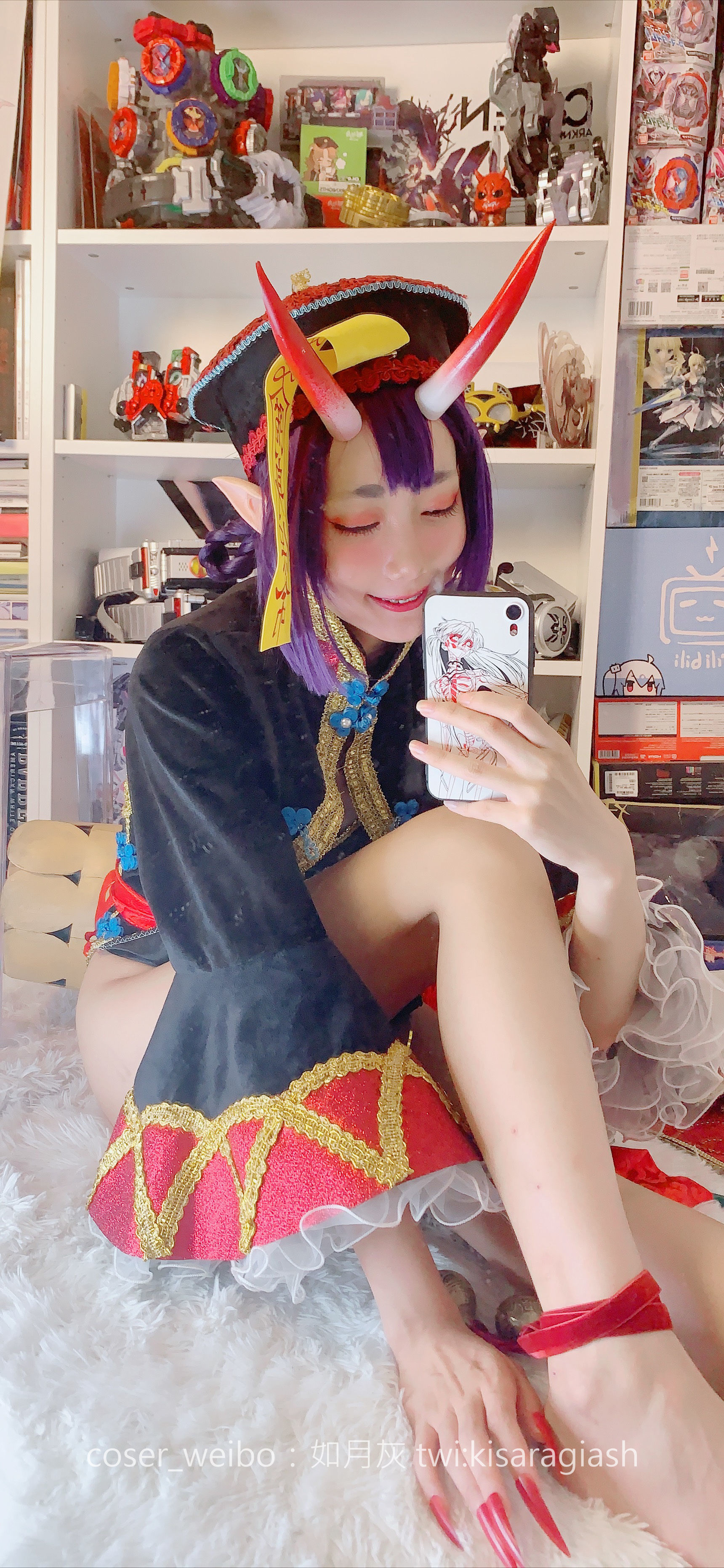 动漫博主如月灰 酒吞僵尸 Cosplay-第3张