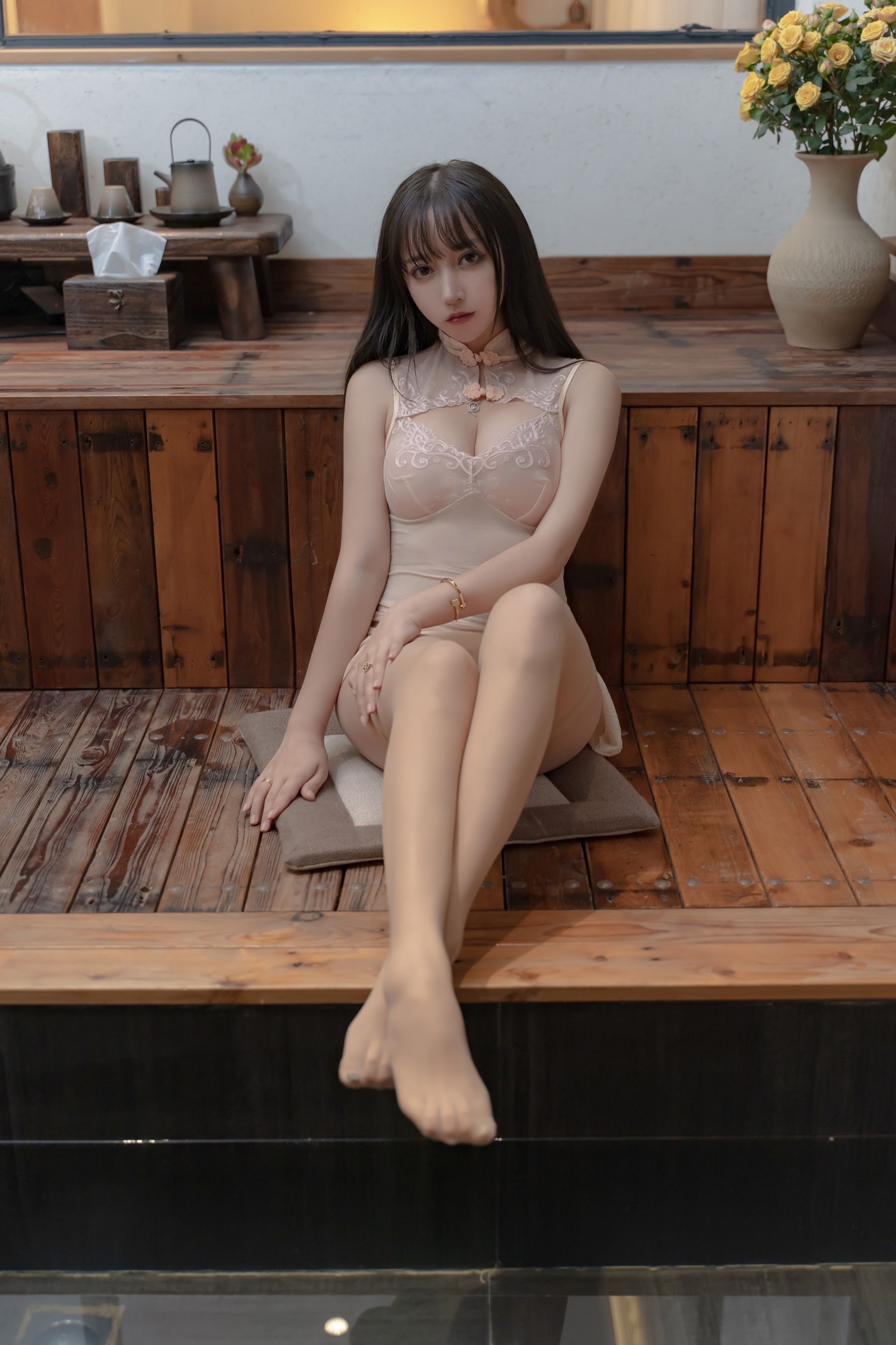 斗鱼米线线sama写真 – 温泉 Cosplay-第28张