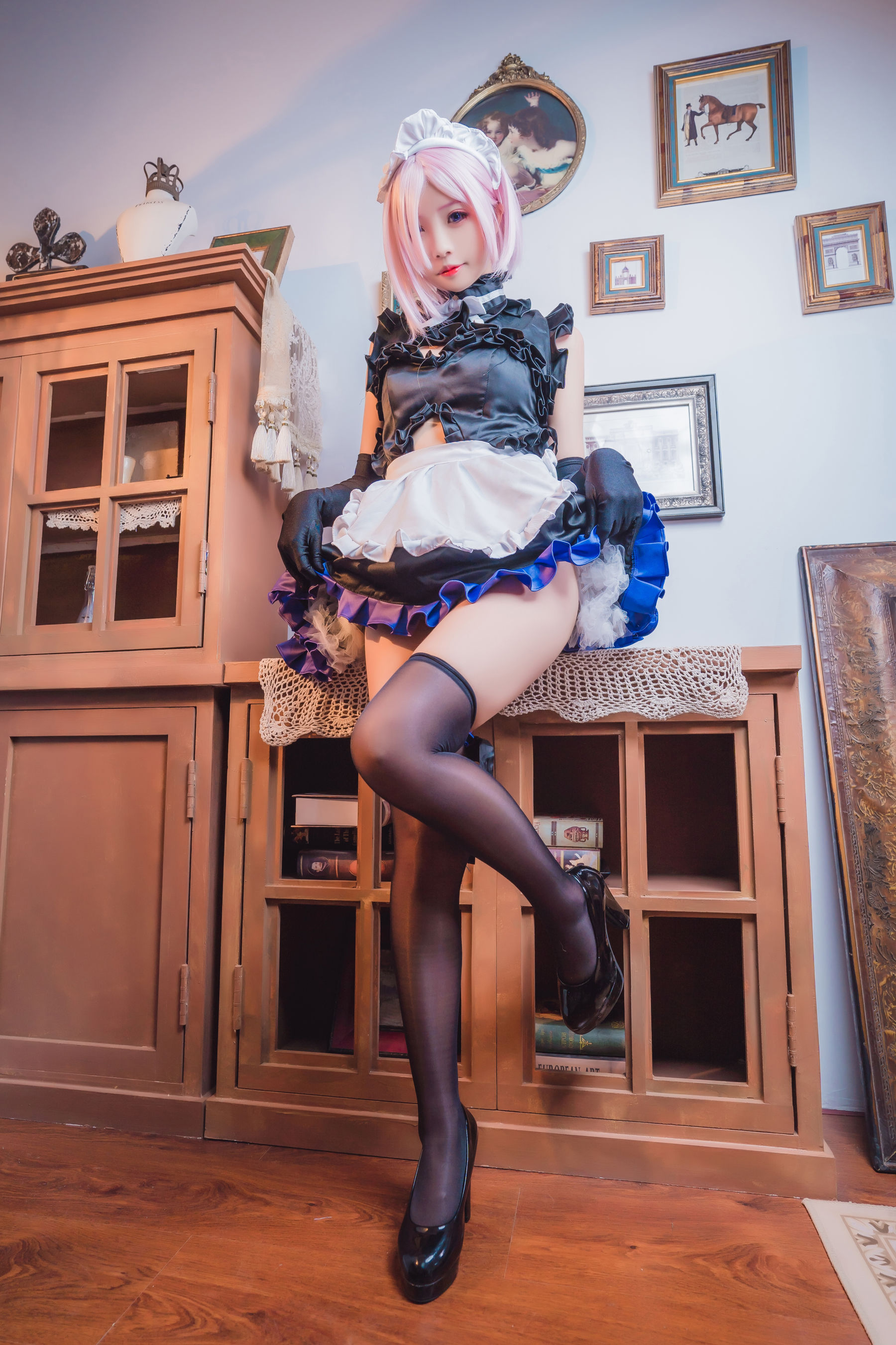 动漫博主墨玉-M – 玛修女仆 Cosplay-第37张