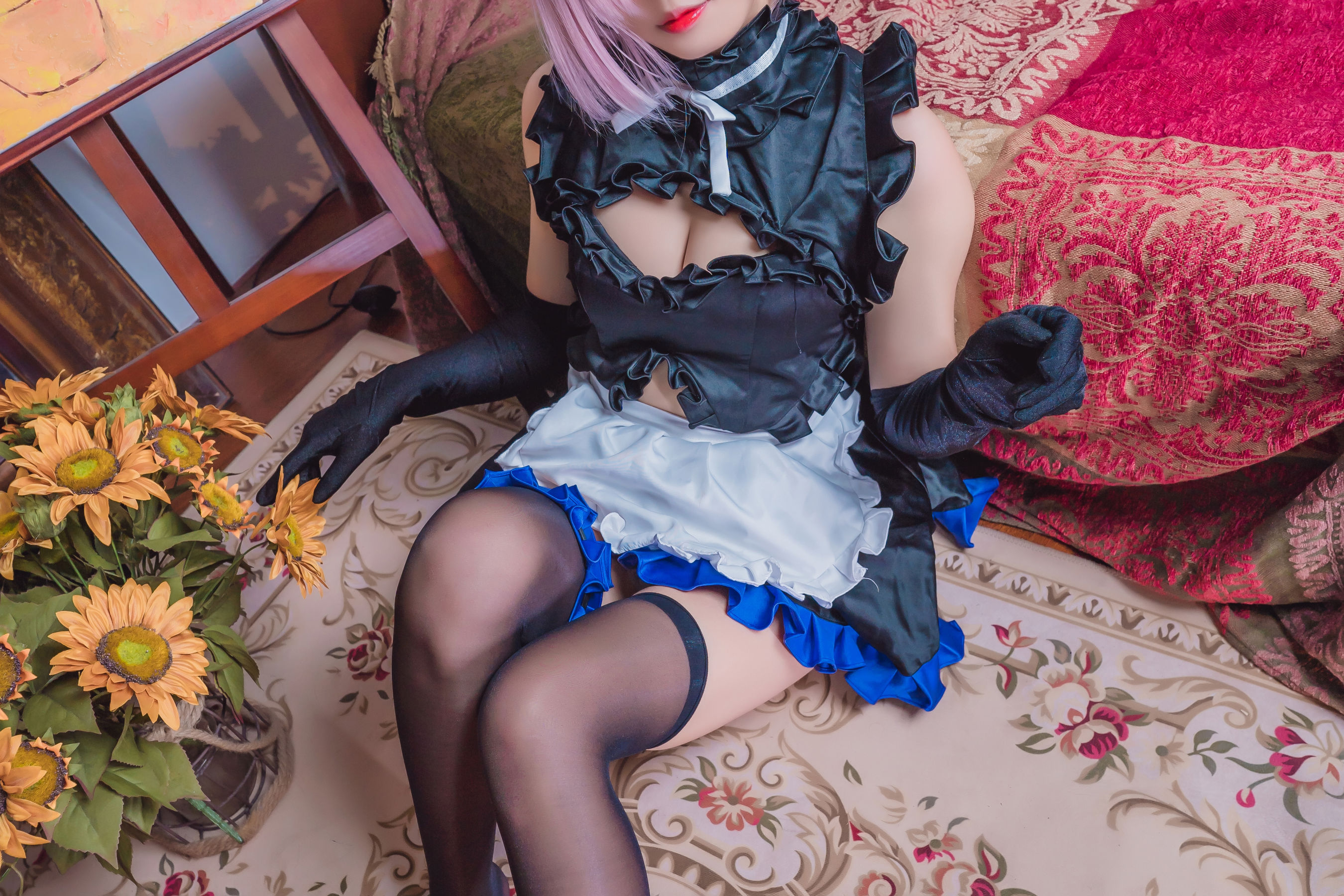 动漫博主墨玉-M – 玛修女仆 Cosplay-第4张