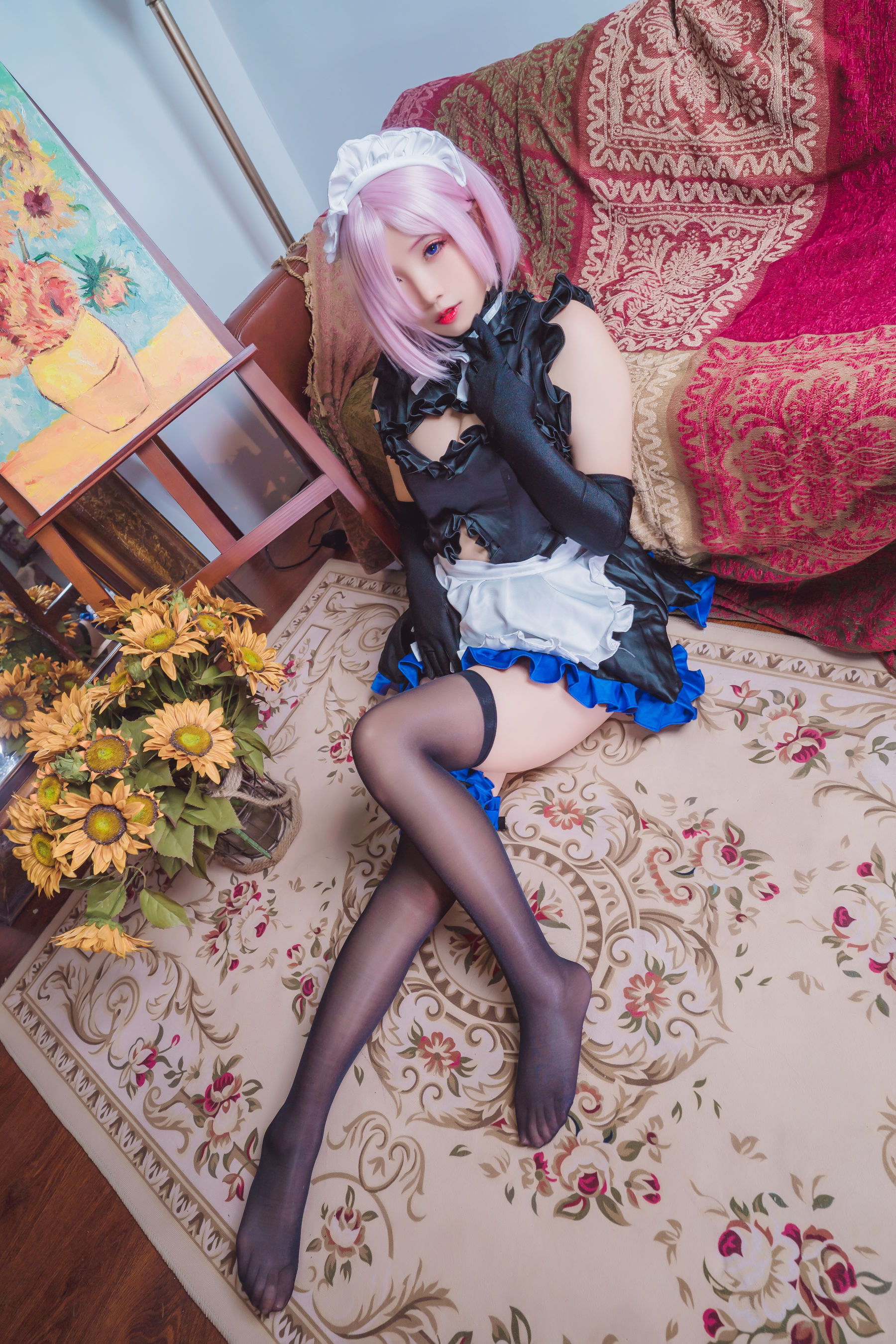 动漫博主墨玉-M – 玛修女仆 Cosplay-第9张