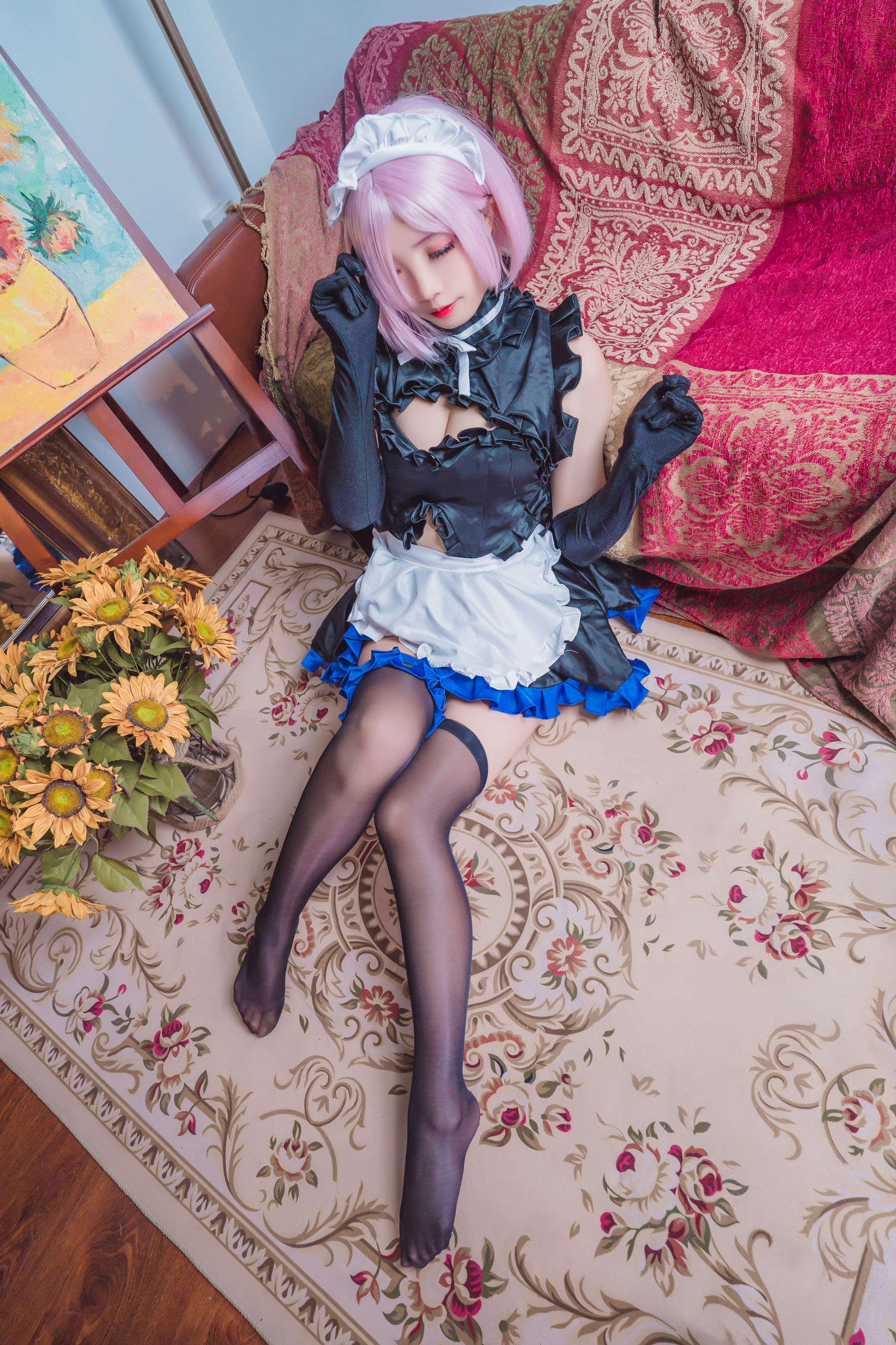 动漫博主墨玉-M – 玛修女仆 Cosplay-第5张