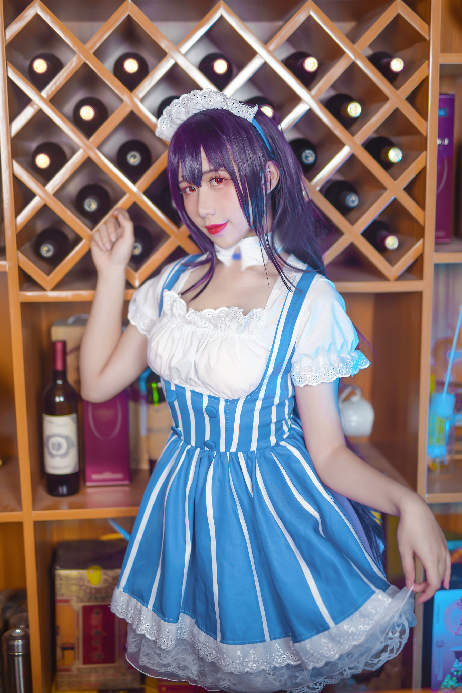 动漫博主九曲Jean 加藤惠女仆 Cosplay-第31张