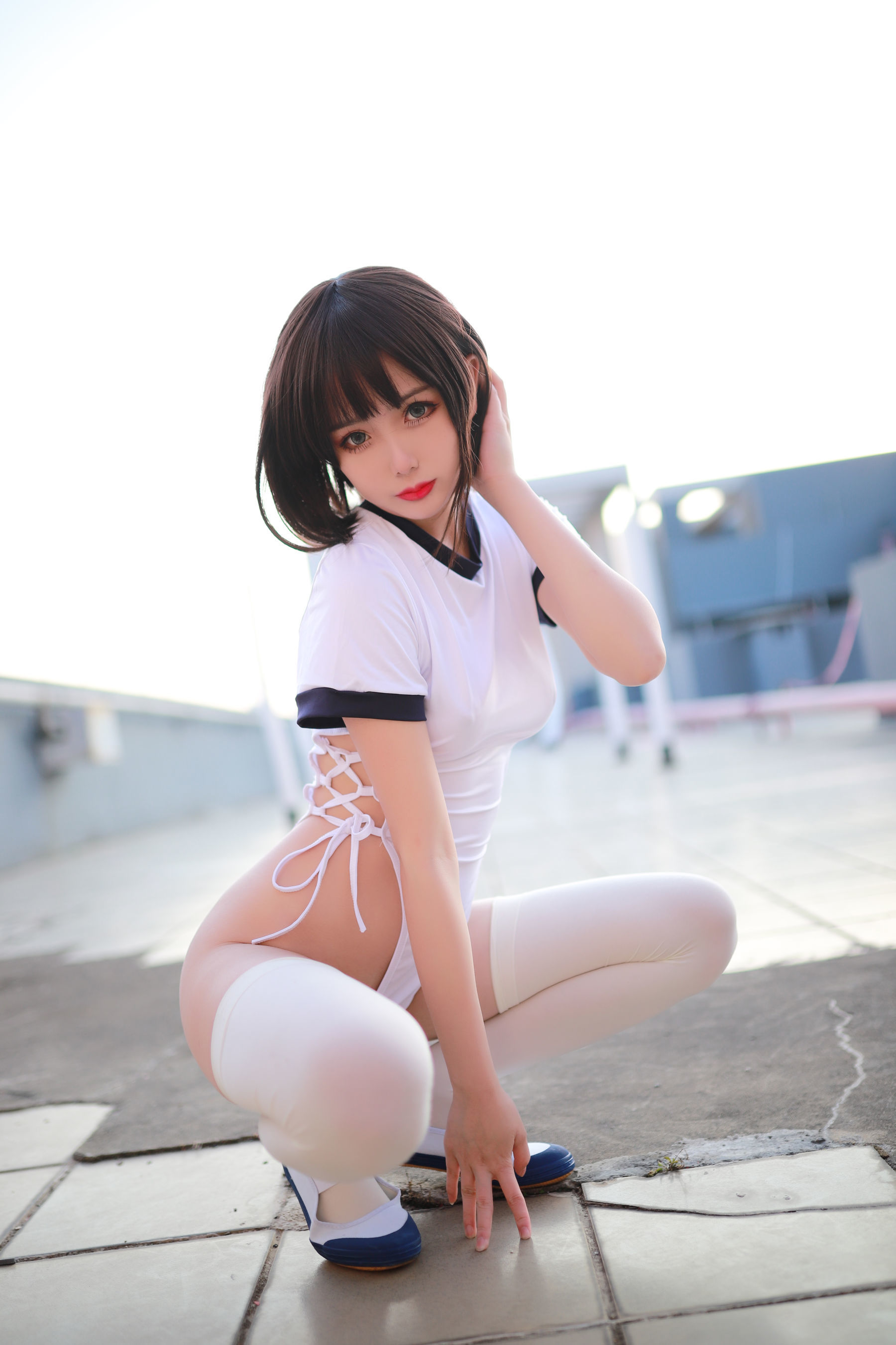 动漫博主您的蛋蛋 高叉体操服 Cosplay-第37张