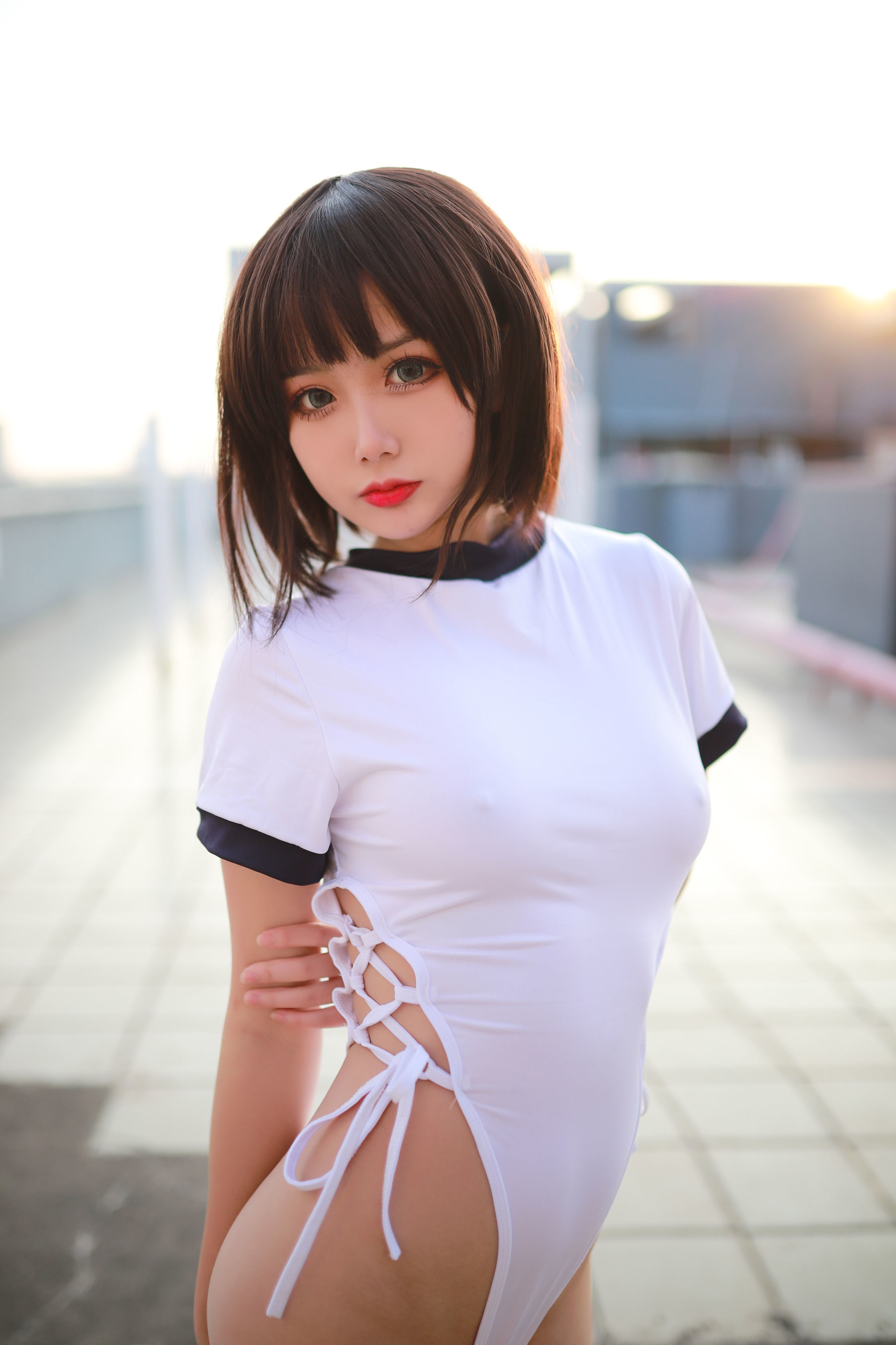 动漫博主您的蛋蛋 高叉体操服 Cosplay-第7张
