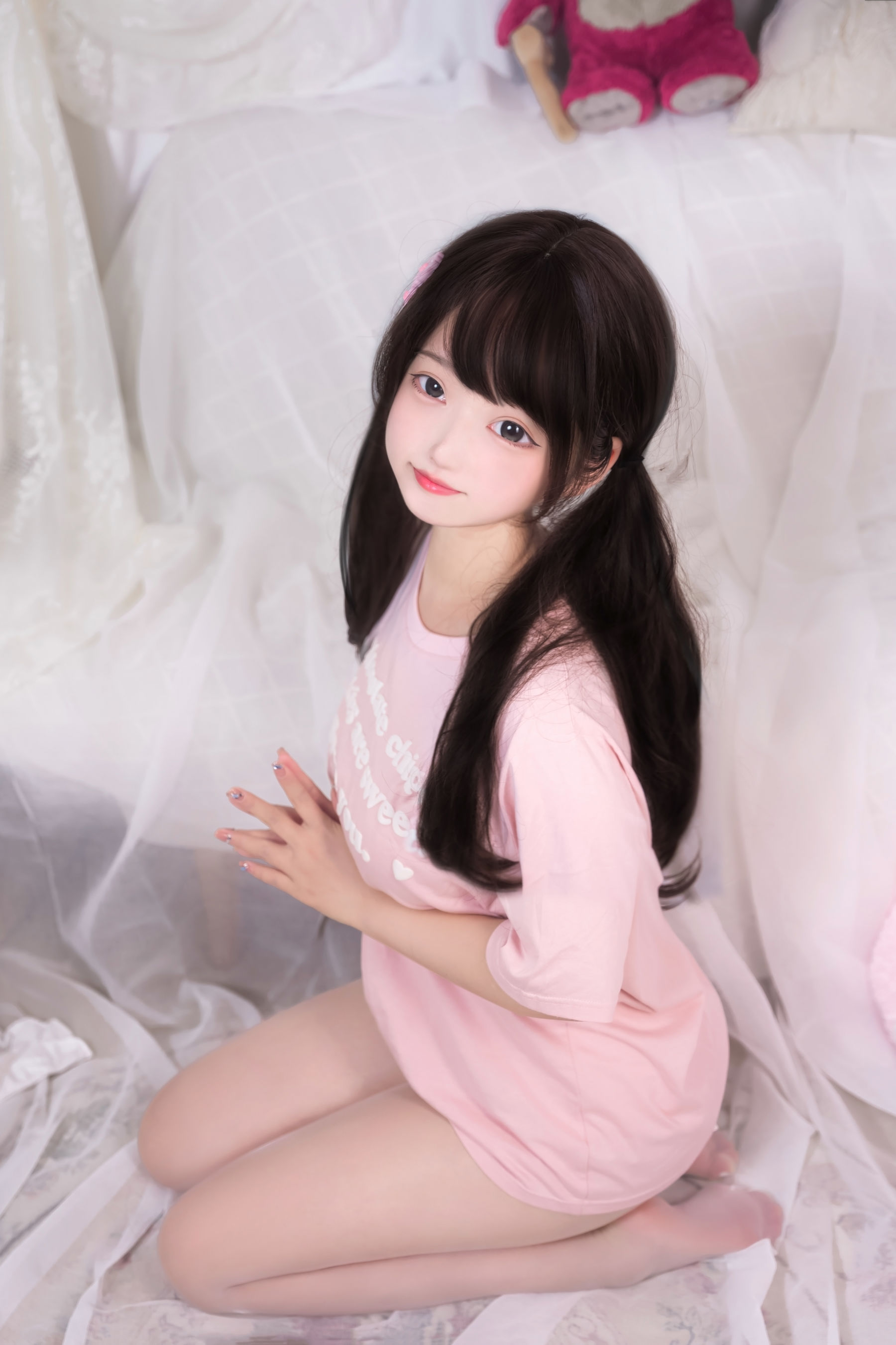 eloise软软 – 乖乖的白丝 Cosplay-第35张