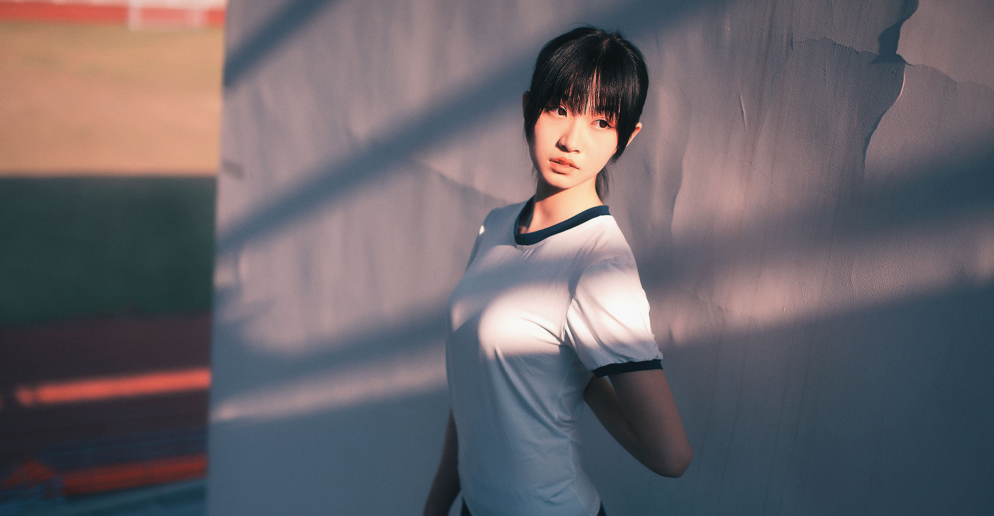 COS萌妹沧霁桔梗 – 黑丝体操服 Cosplay-第5张