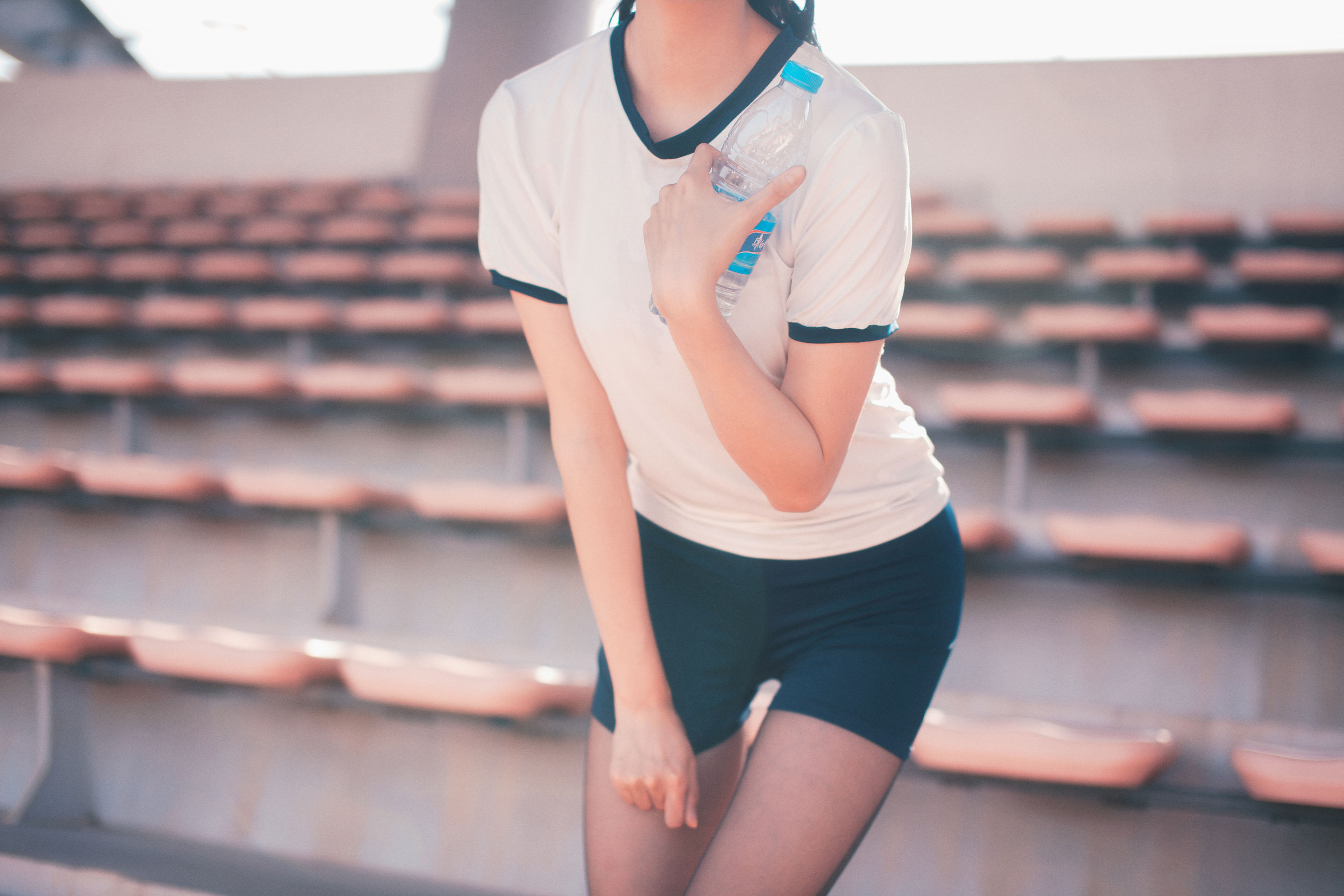 COS萌妹沧霁桔梗 – 黑丝体操服 Cosplay-第47张