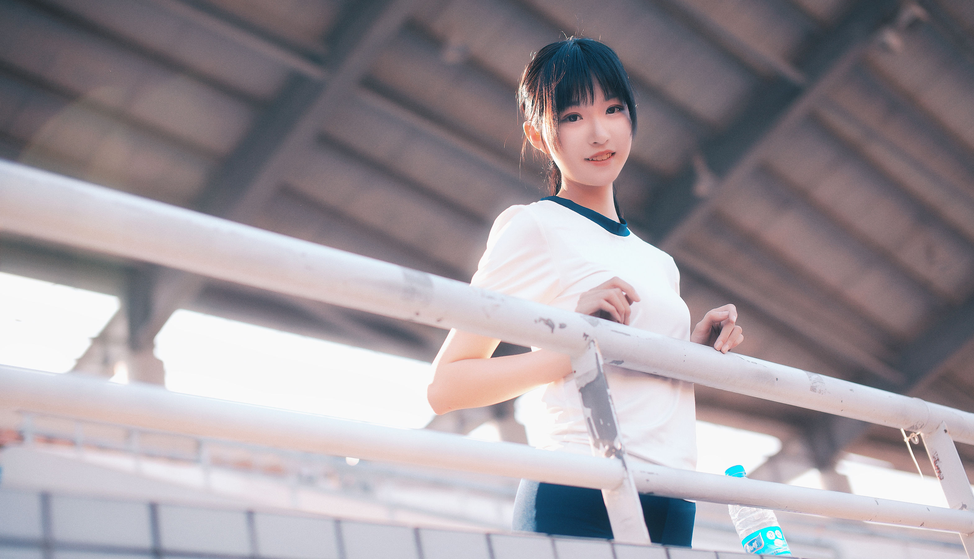 COS萌妹沧霁桔梗 – 黑丝体操服 Cosplay-第9张