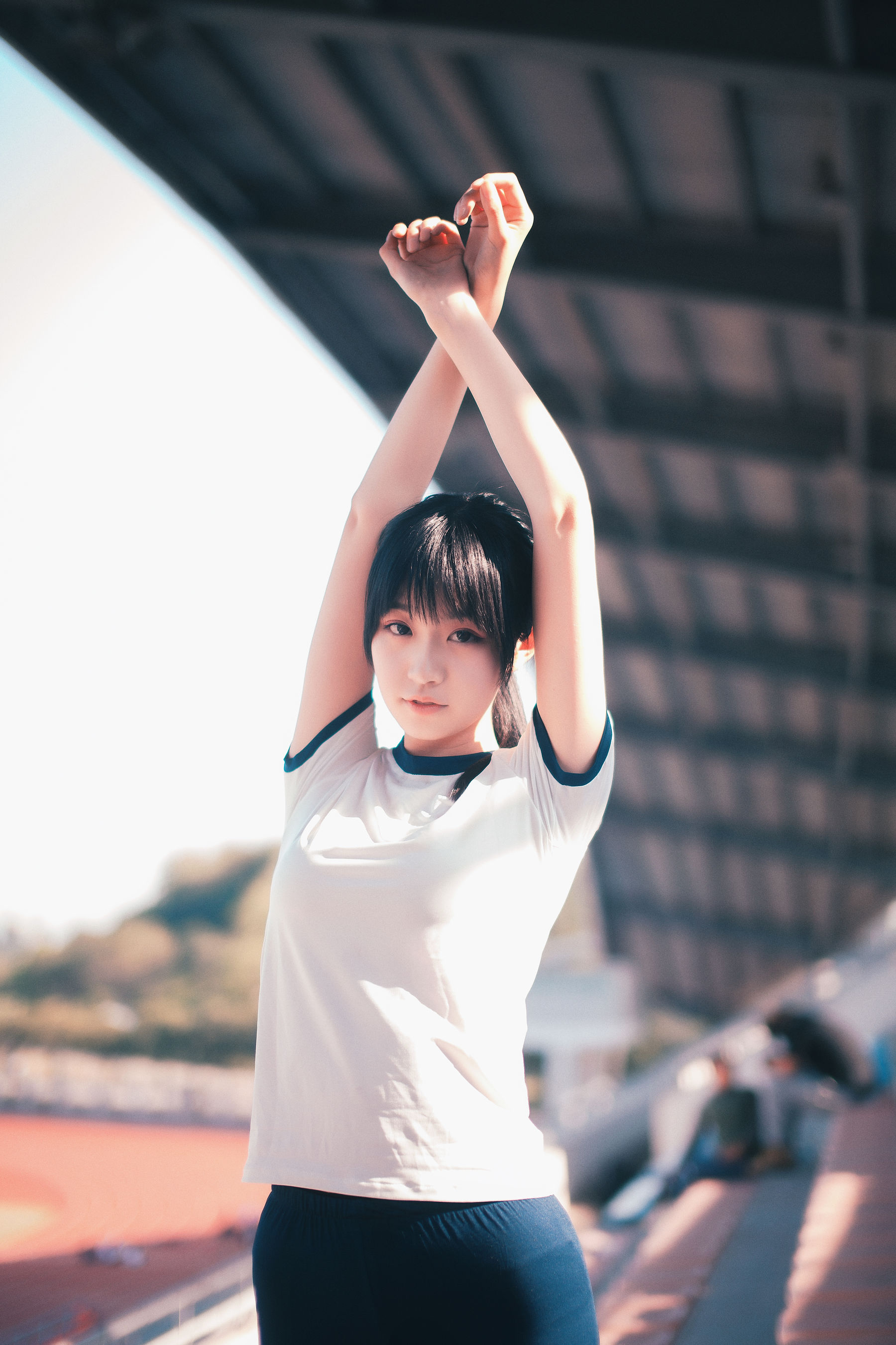 COS萌妹沧霁桔梗 – 黑丝体操服 Cosplay-第30张