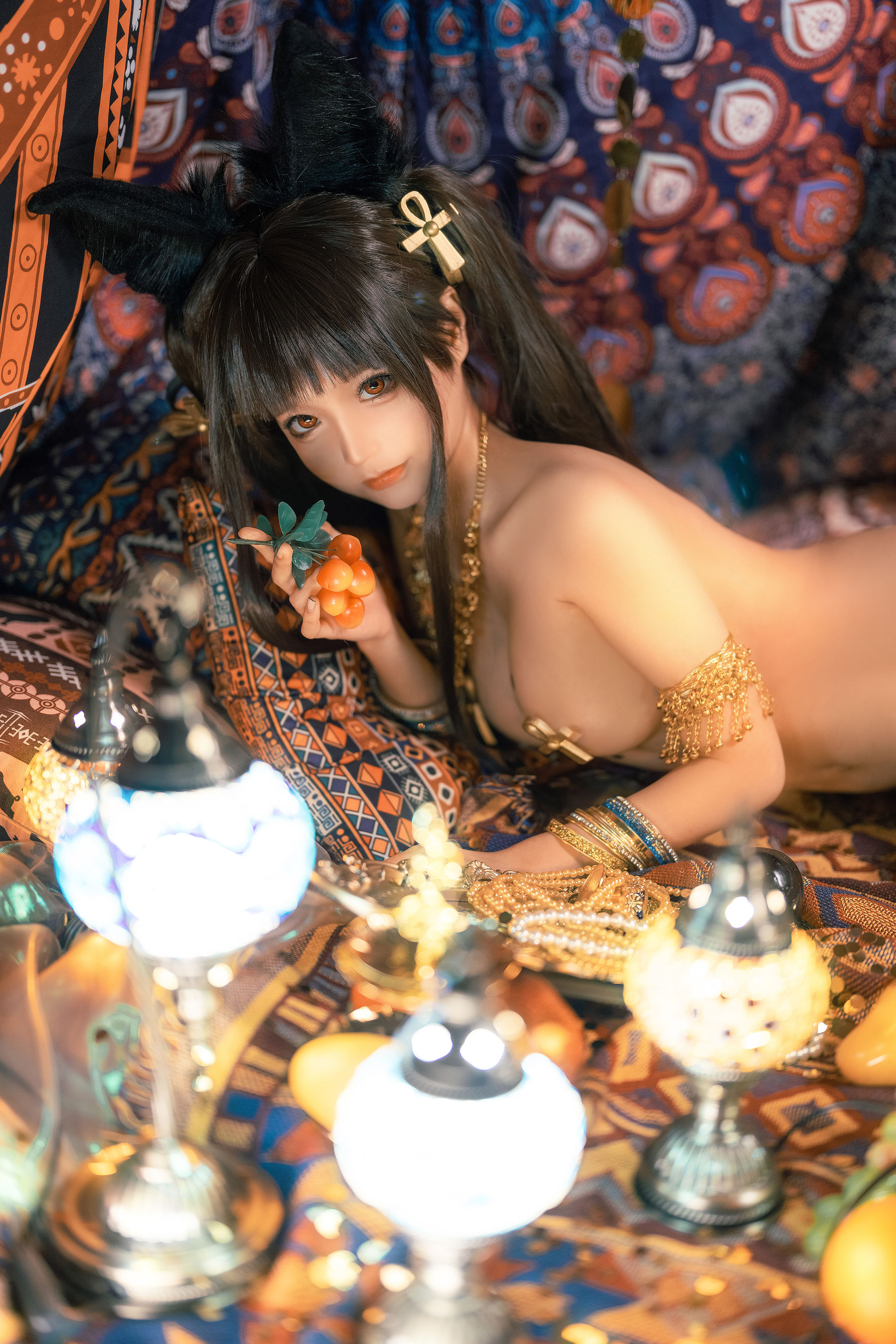 动漫博主蠢沫沫 – 埃及喵 Cosplay-第4张