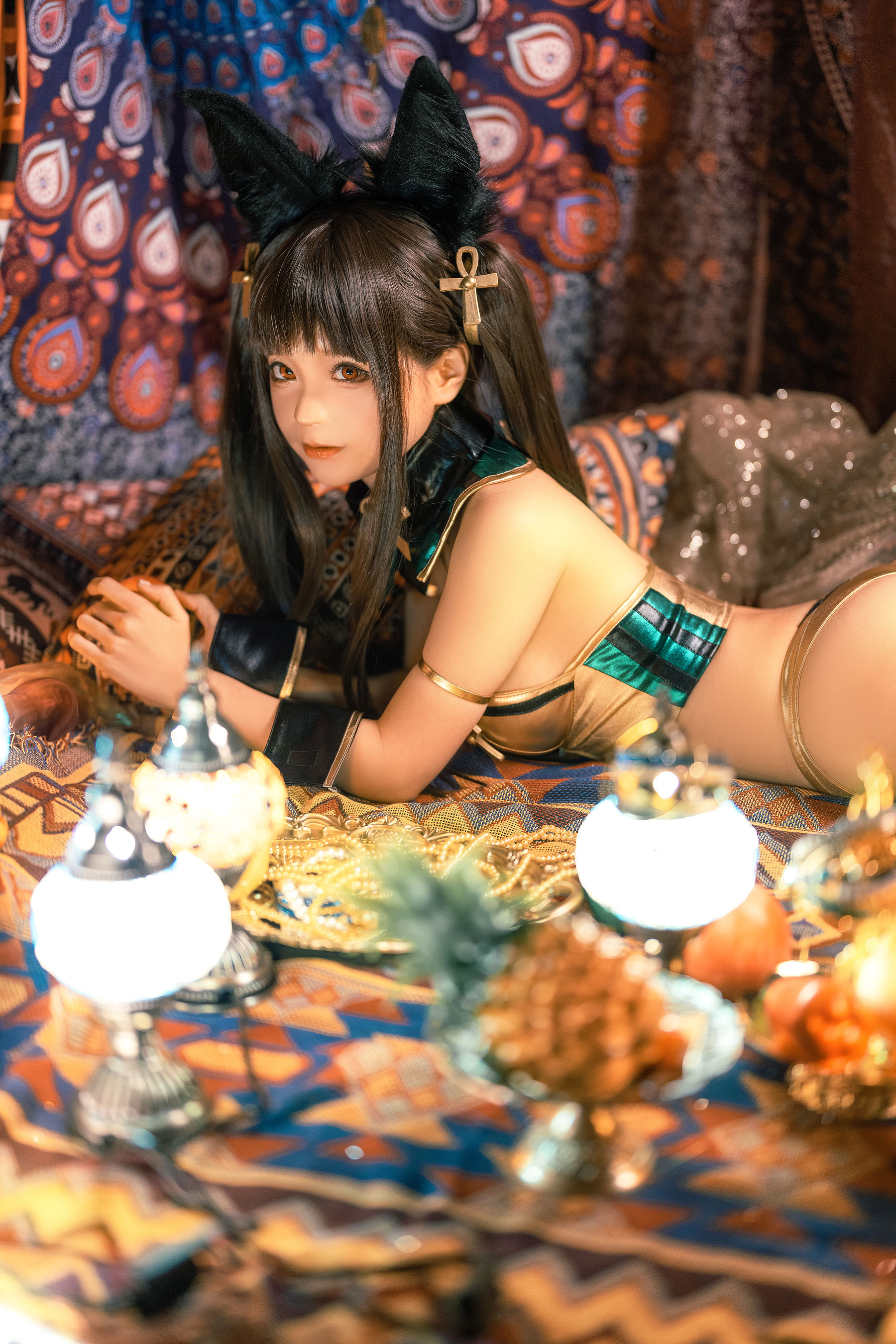 动漫博主蠢沫沫 – 埃及喵 Cosplay-第2张