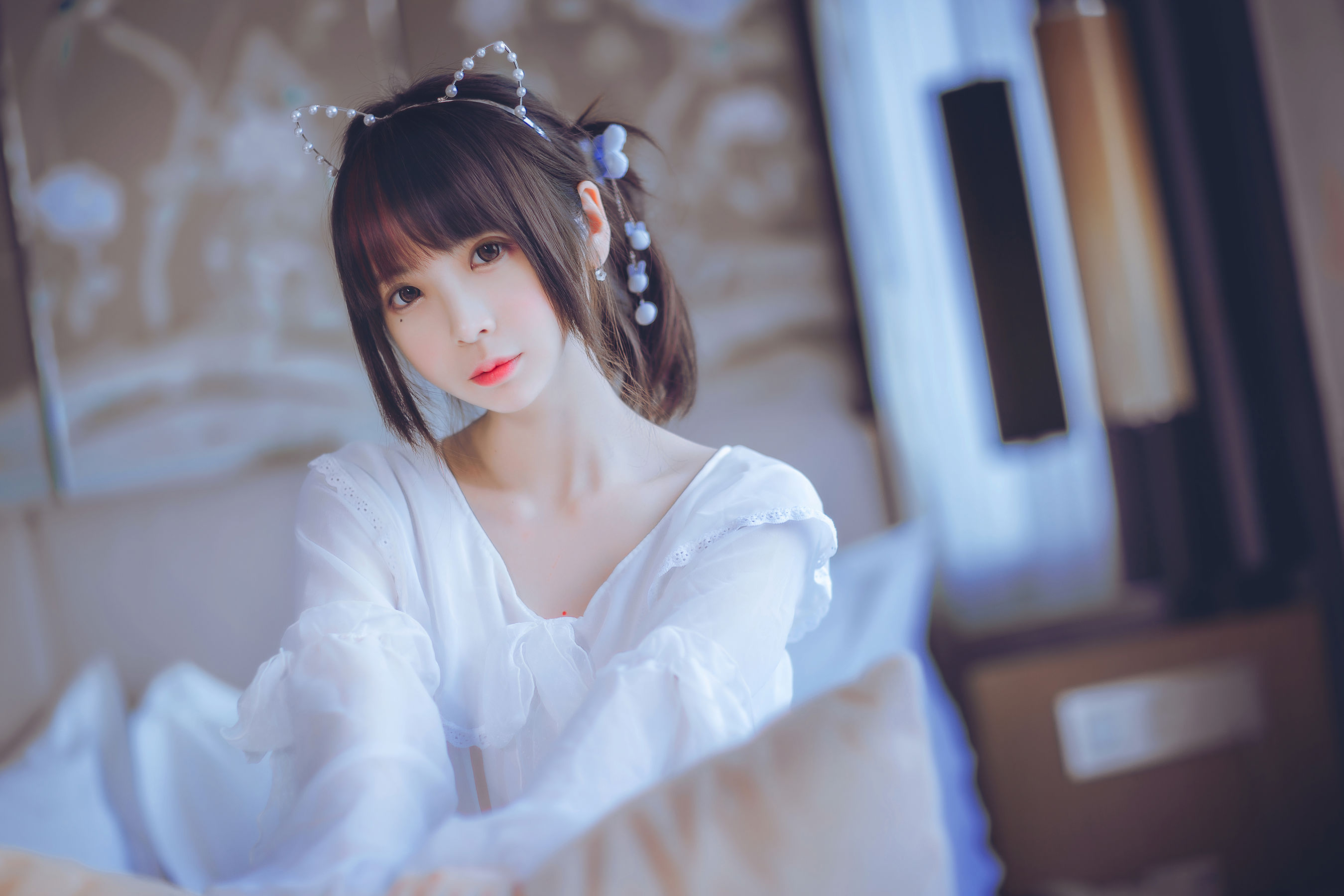 疯猫ss《睡衣与浴室的水手服》 Cosplay-第2张