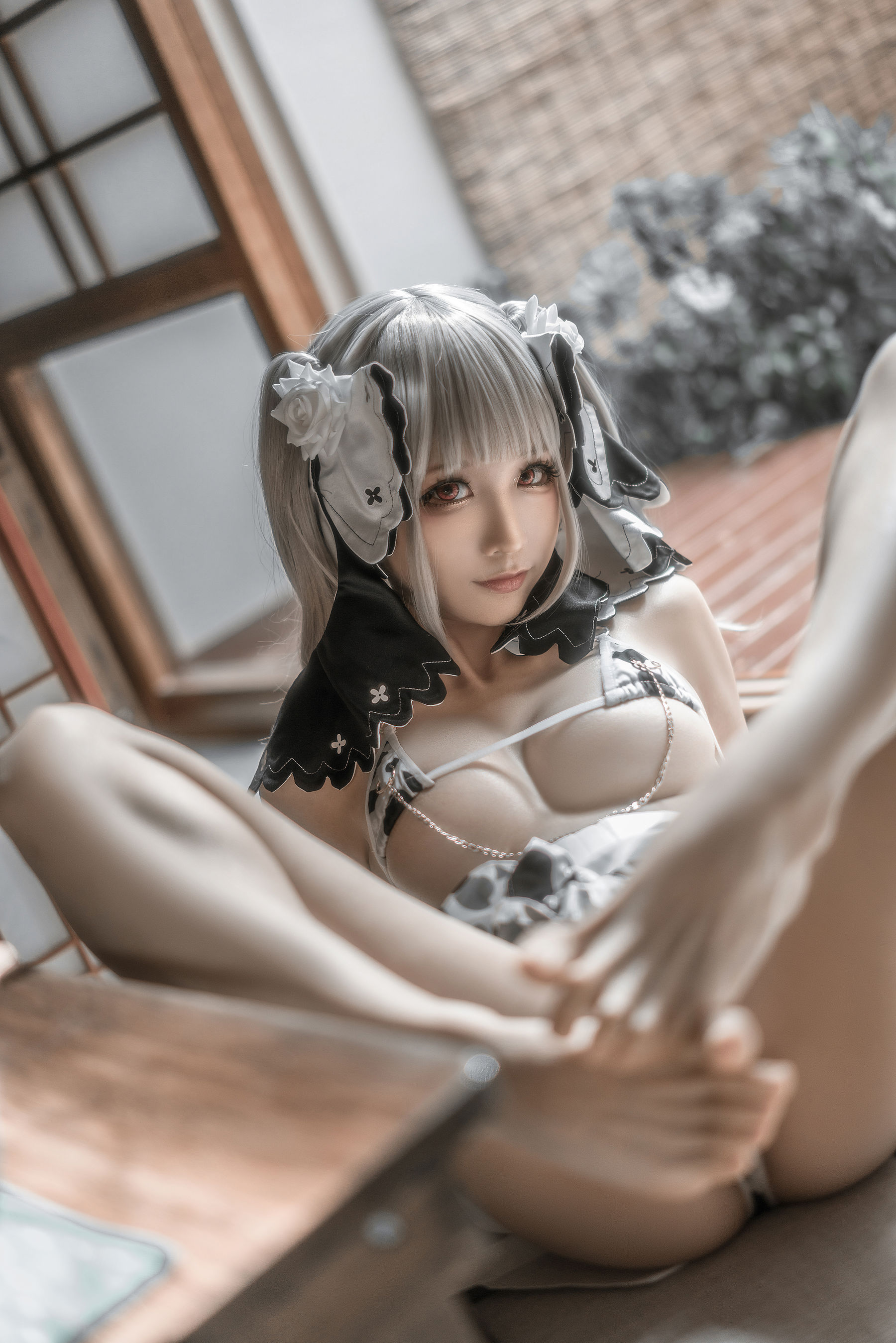 动漫博主蠢沫沫 – 可畏婚纱绅士版 Cosplay-第6张