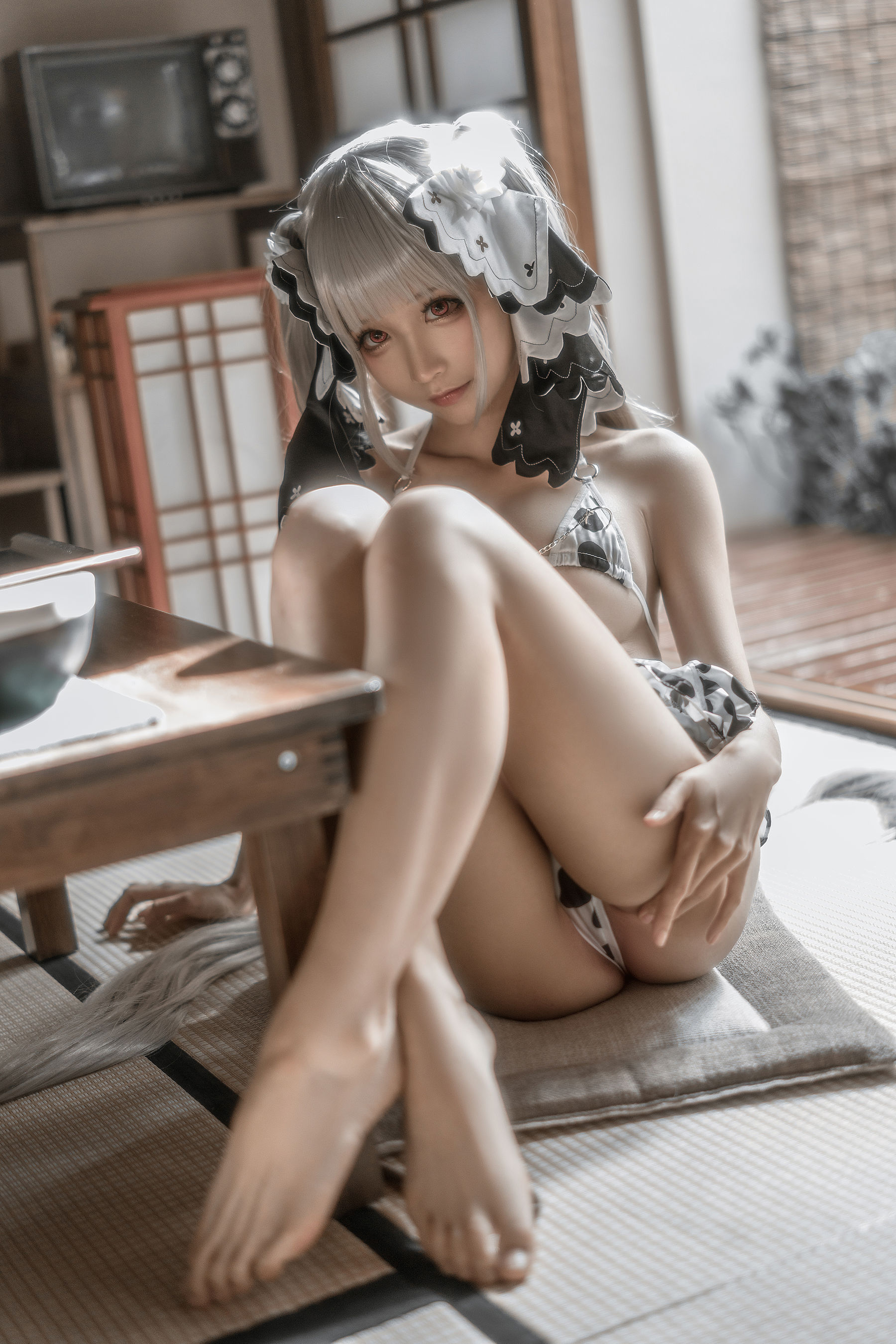 动漫博主蠢沫沫 – 可畏婚纱绅士版 Cosplay-第43张
