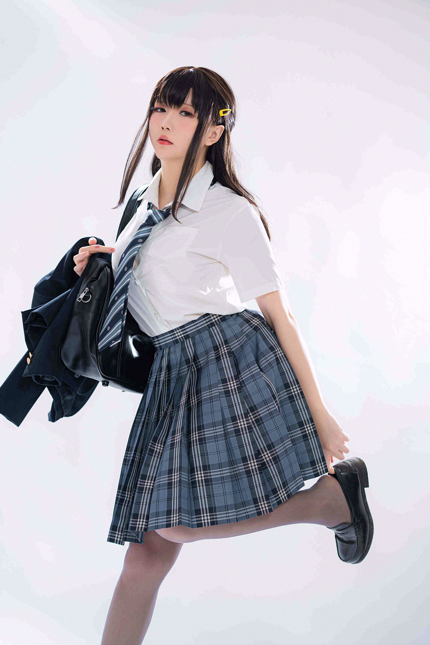 Coser小姐姐星之迟迟 – 滴水JK Cosplay-第84张