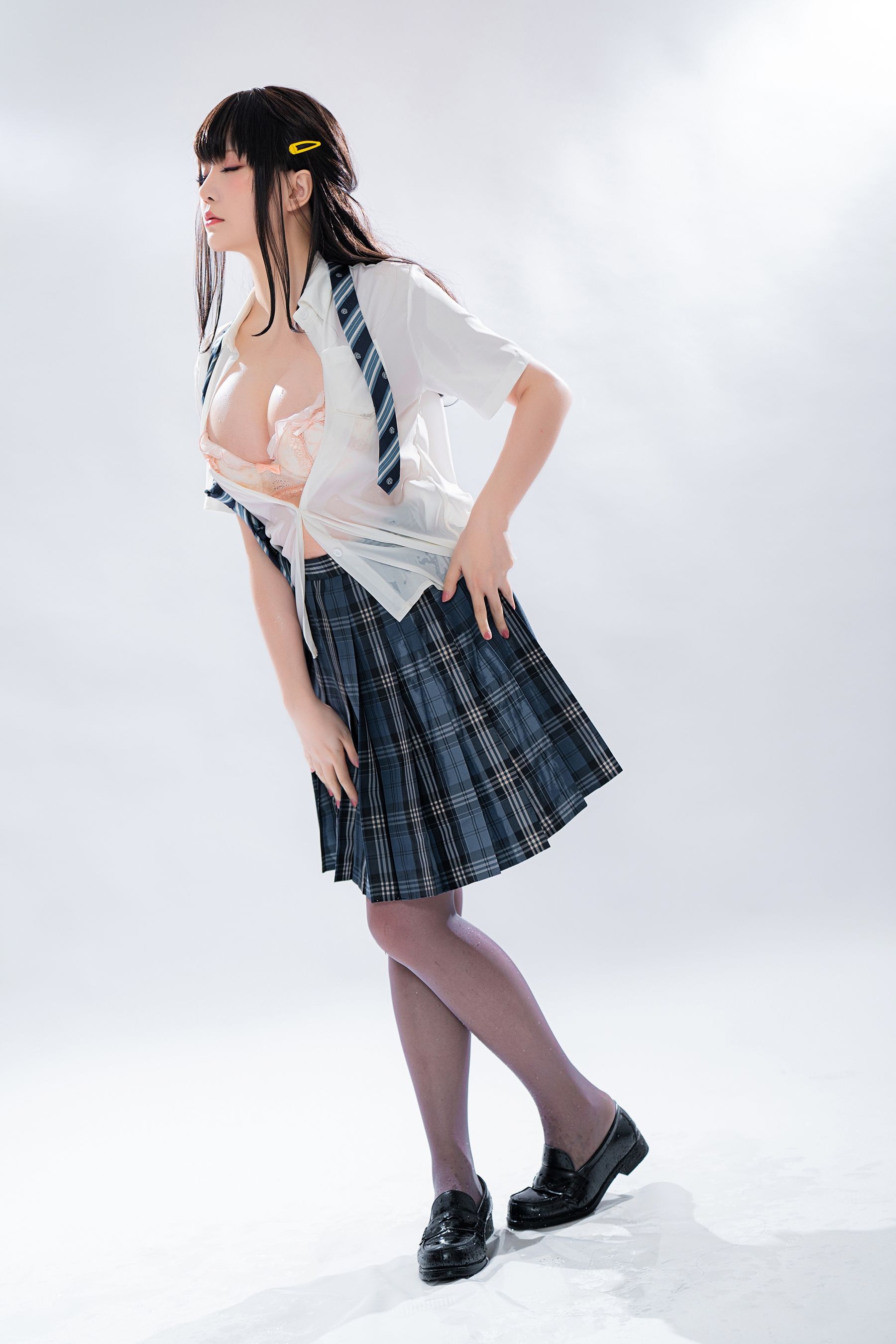 Coser小姐姐星之迟迟 – 滴水JK Cosplay-第37张