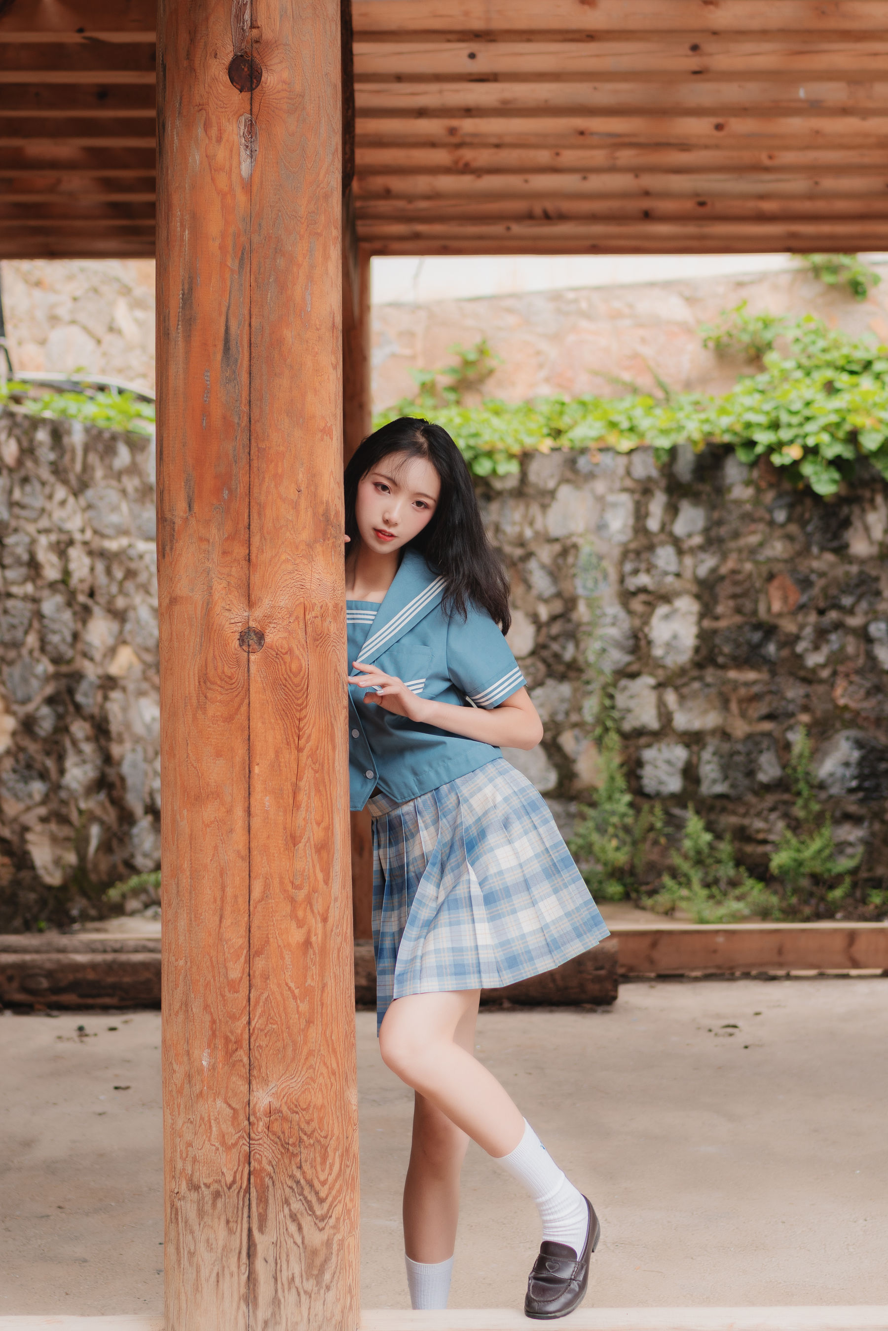 清纯妹子西瓜 丽江写真JK户外 Cosplay-第1张