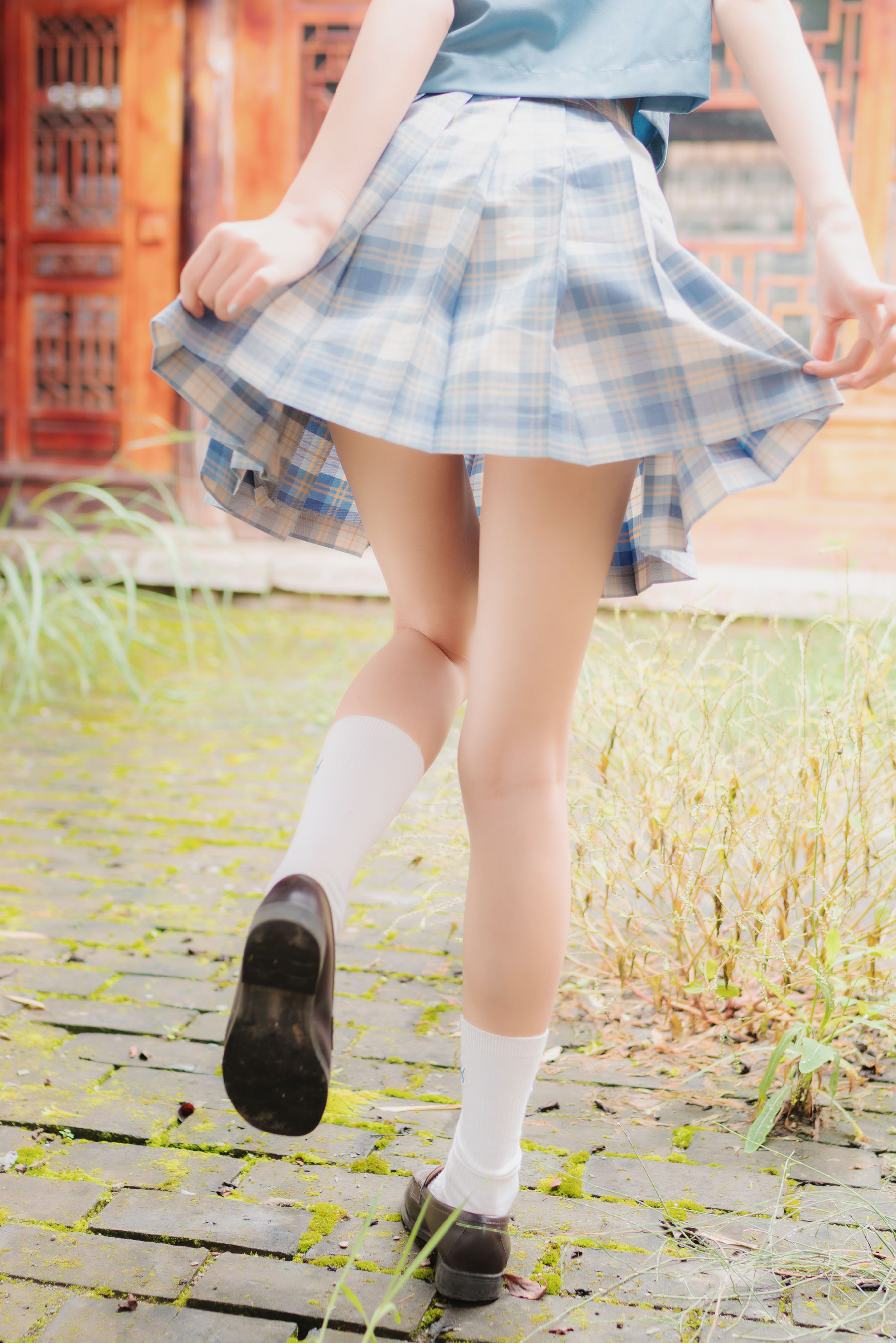 清纯妹子西瓜 丽江写真JK户外 Cosplay-第12张