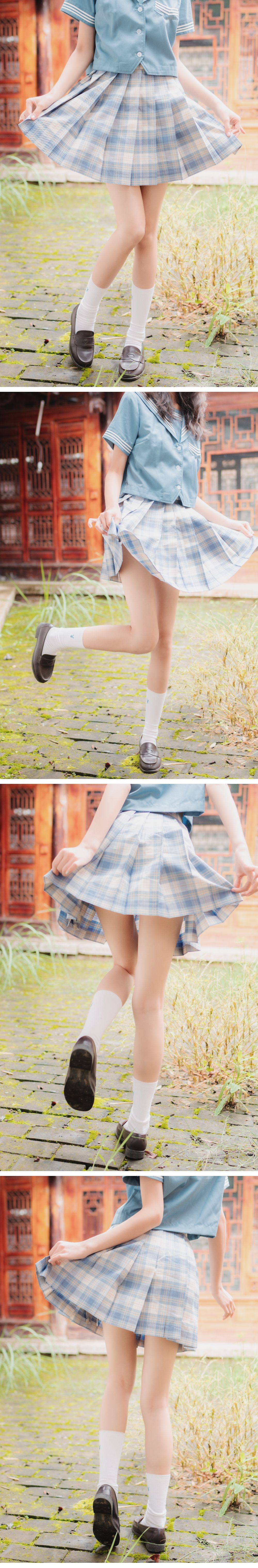清纯妹子西瓜 丽江写真JK户外 Cosplay-第4张