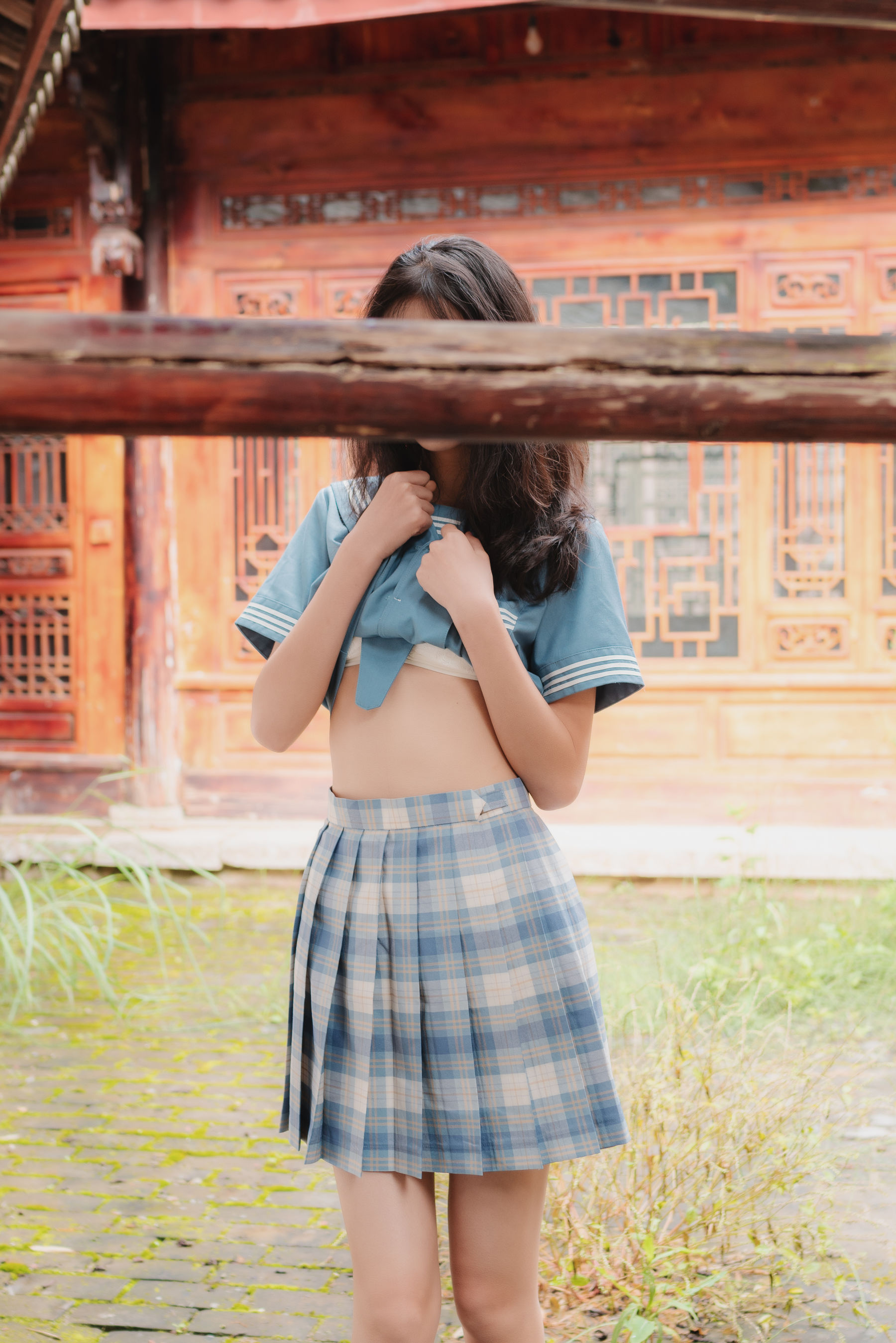 清纯妹子西瓜 丽江写真JK户外 Cosplay-第24张