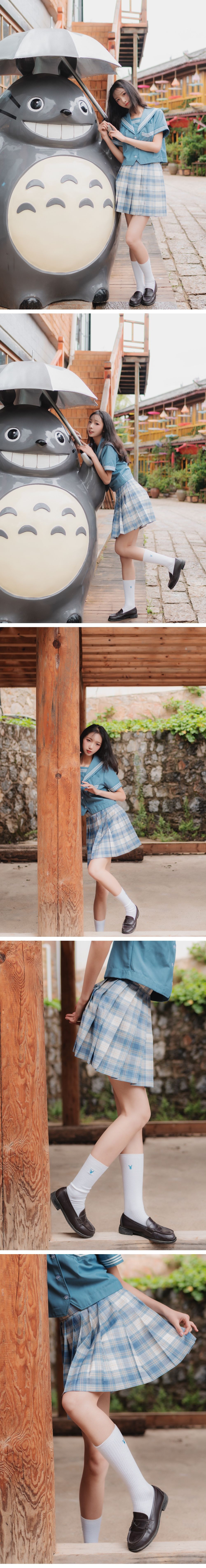 清纯妹子西瓜 丽江写真JK户外 Cosplay-第10张