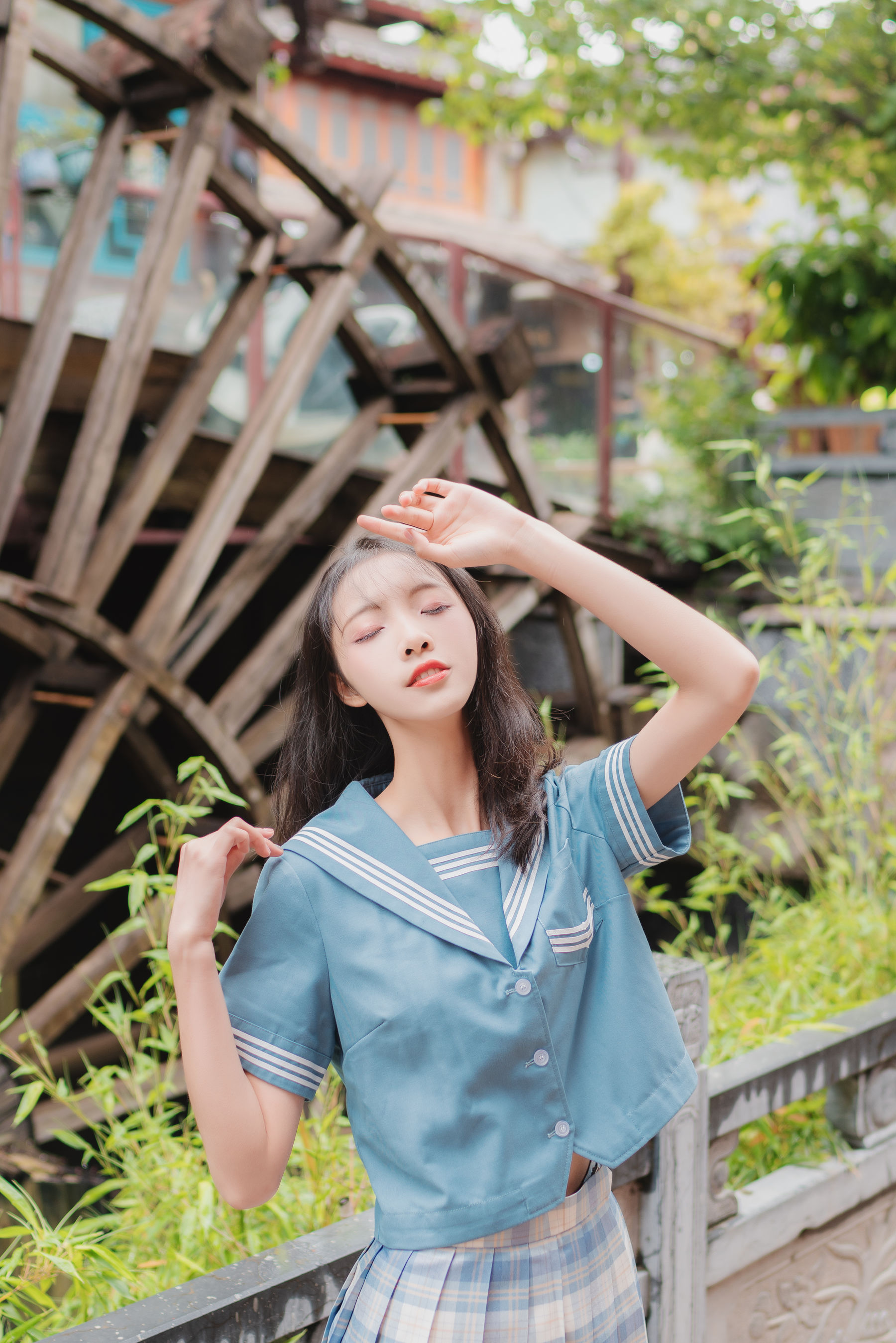 清纯妹子西瓜 丽江写真JK户外 Cosplay-第33张