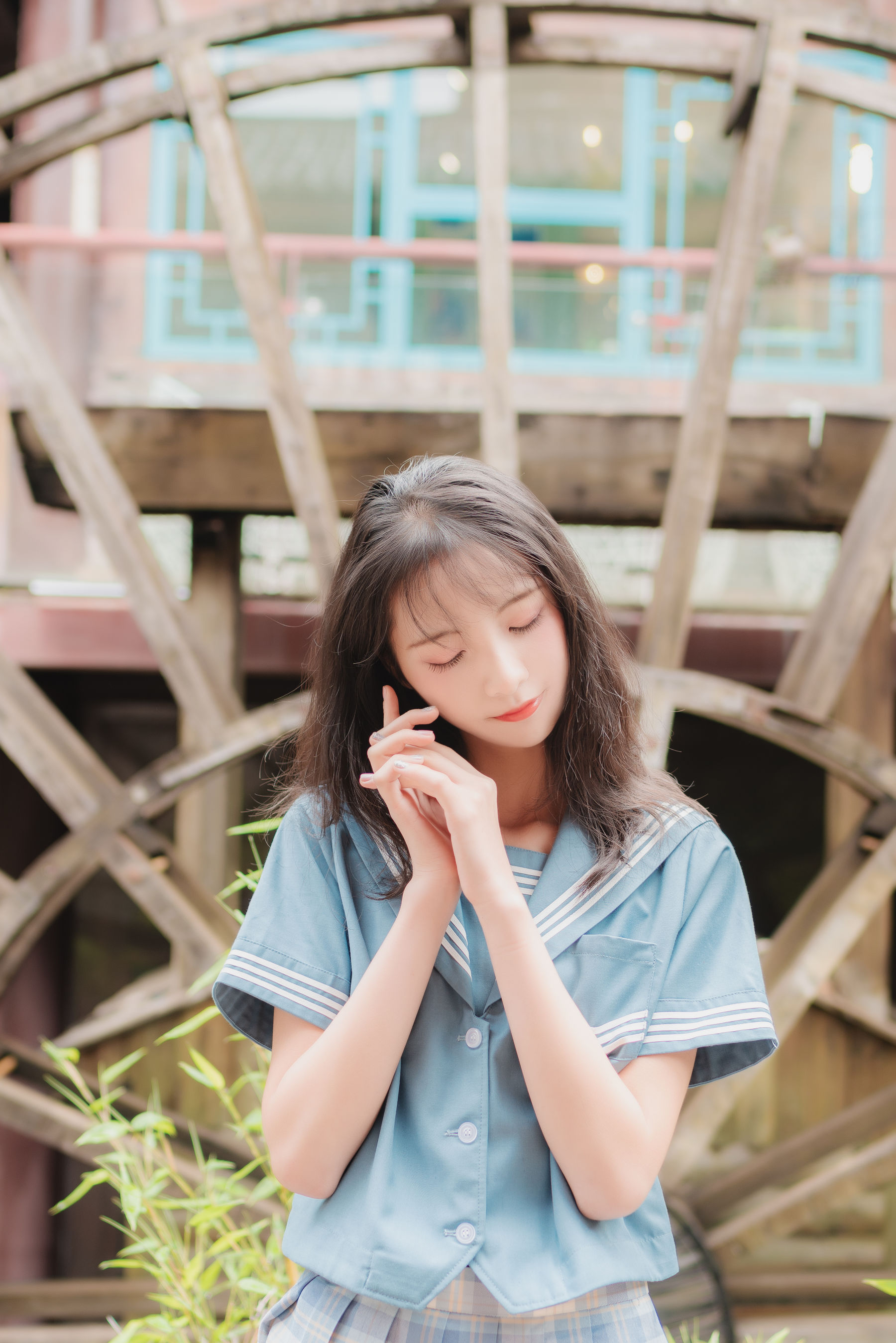 清纯妹子西瓜 丽江写真JK户外 Cosplay-第27张