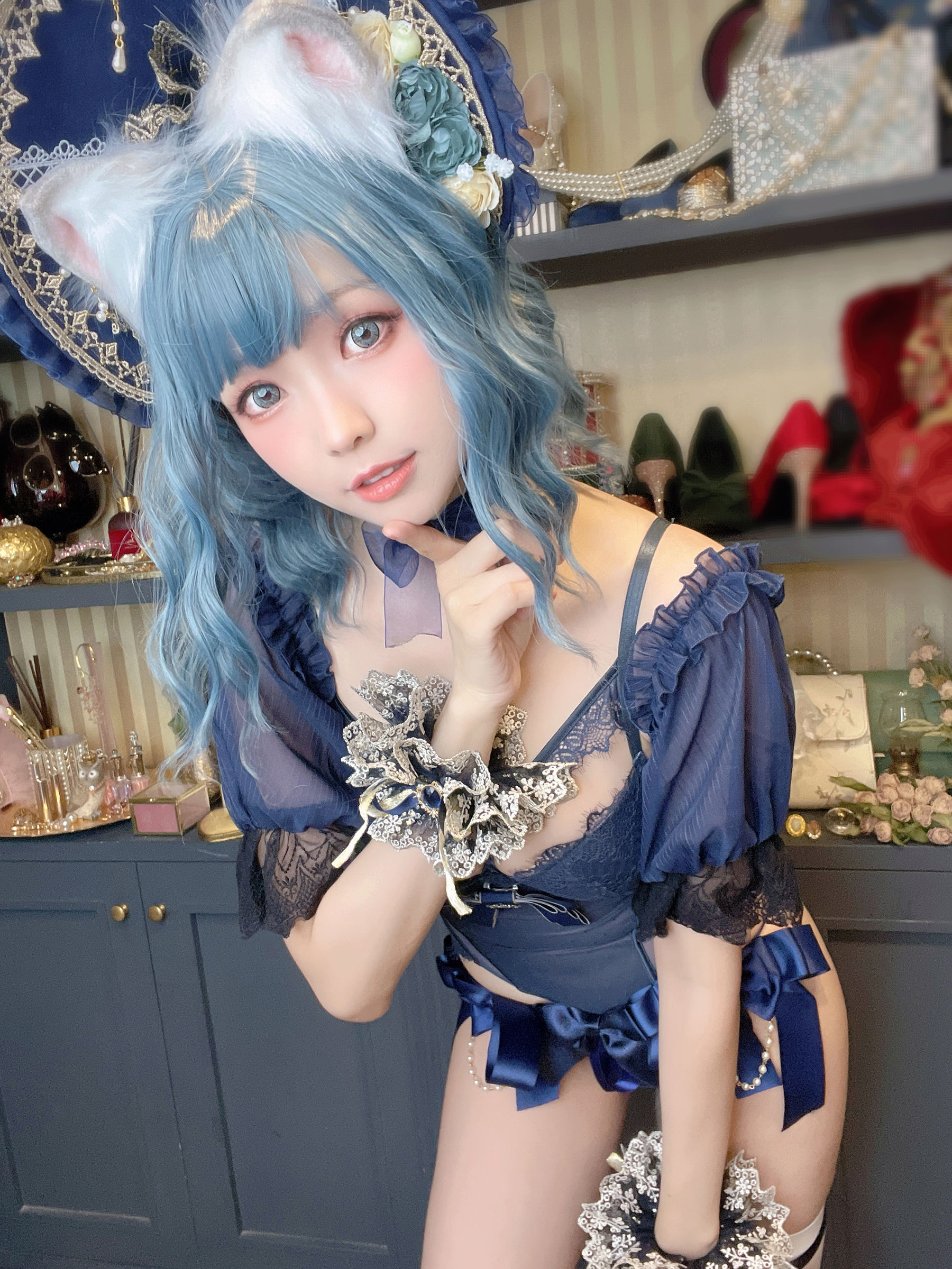Ely_eee(ElyEE子) – Scottish Fold Cat Doll 摺耳貓少女人形 Cosplay-第5张