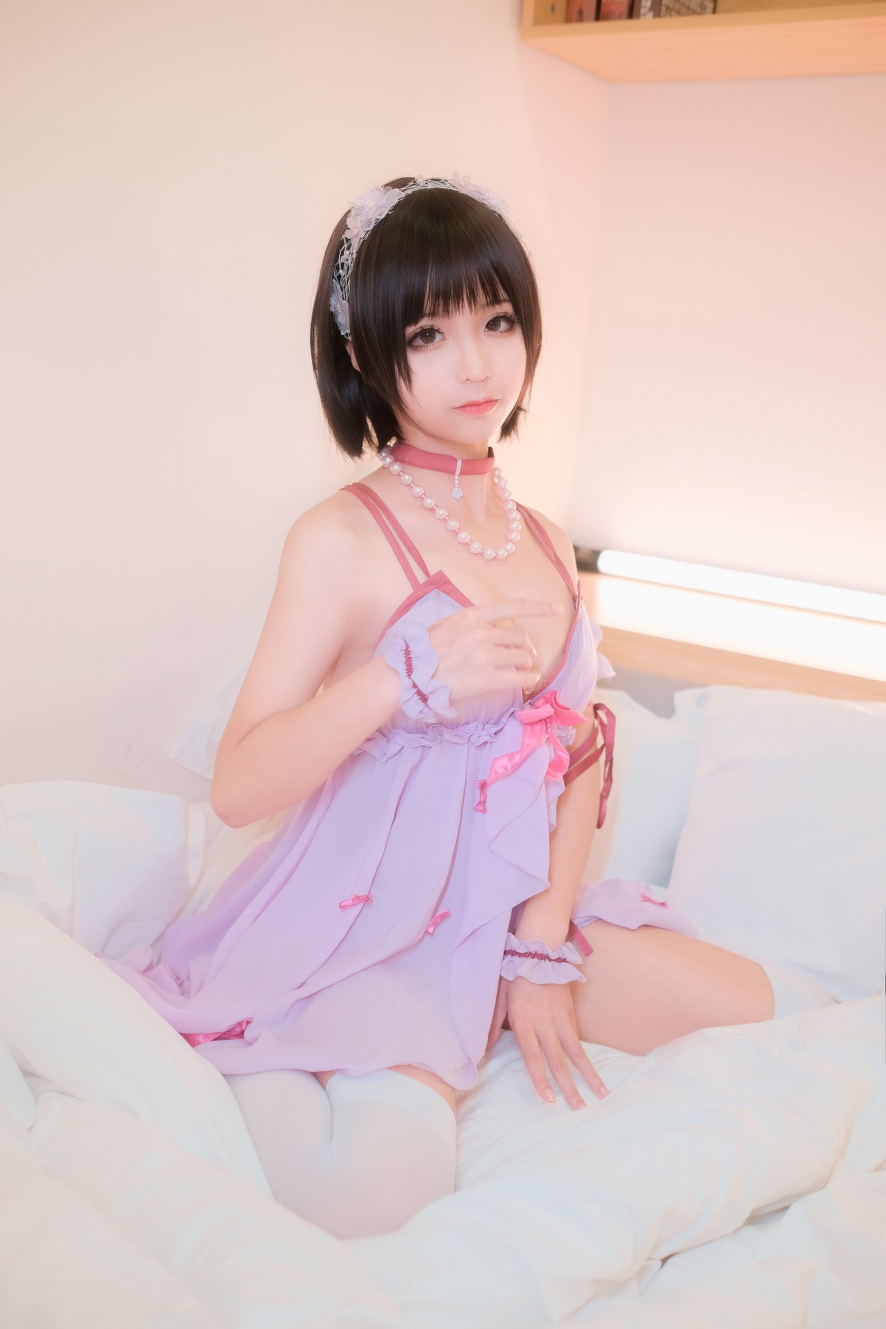 动漫博主蠢沫沫 加藤惠睡衣 Cosplay-第3张
