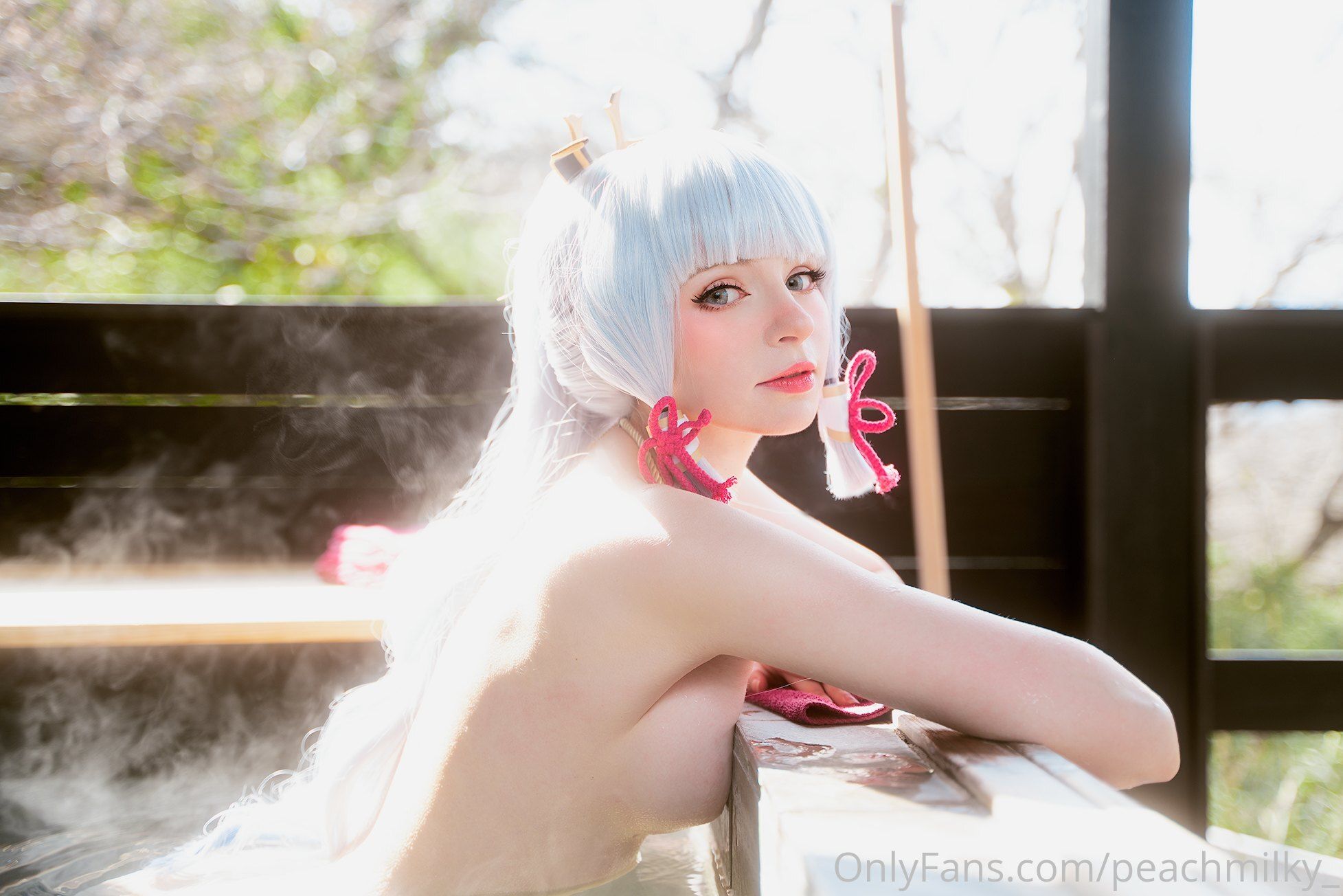 Peach milky – Ayaka genshin impact Cosplay-第28张