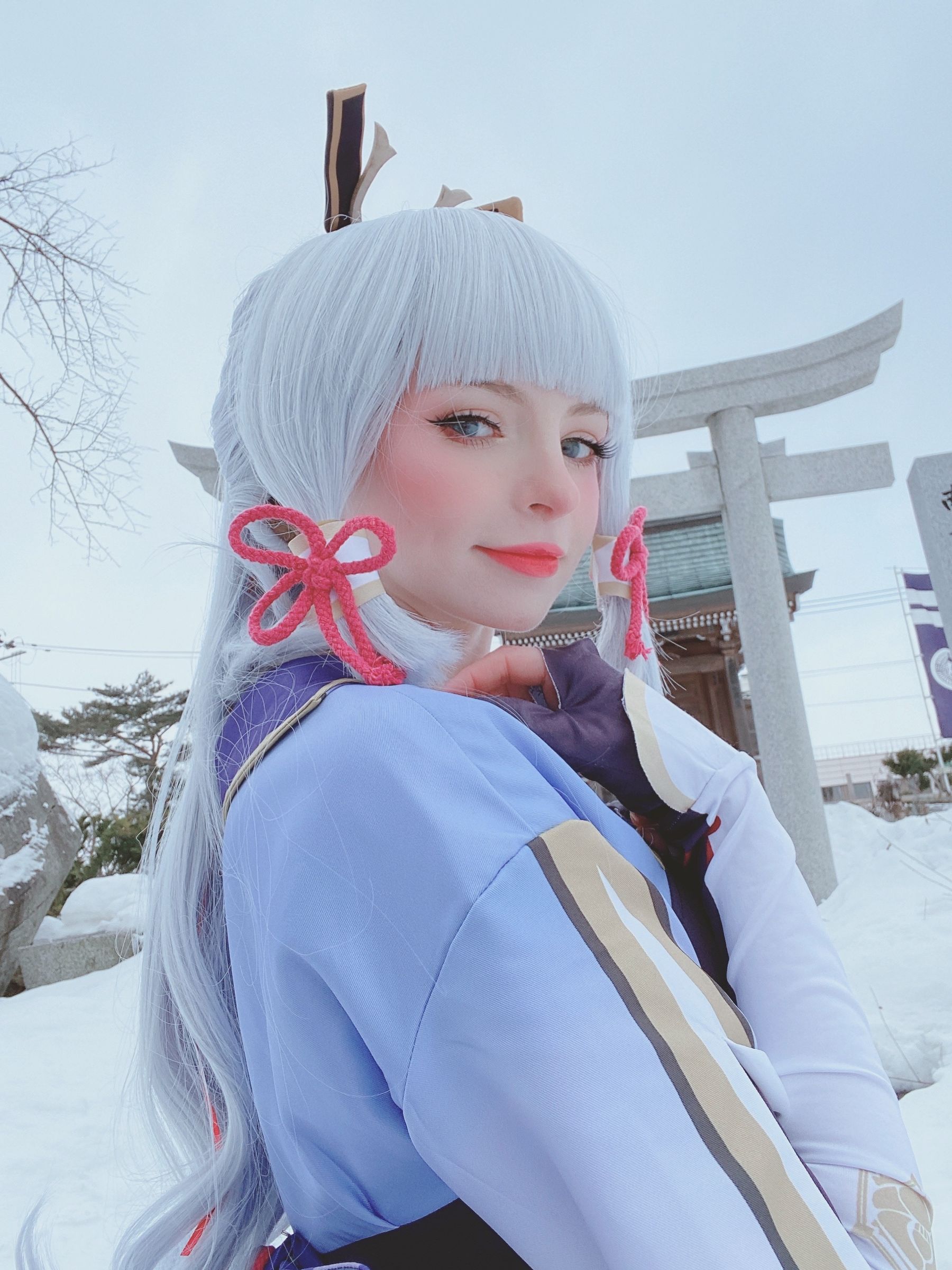 Peach milky – Ayaka genshin impact Cosplay-第8张