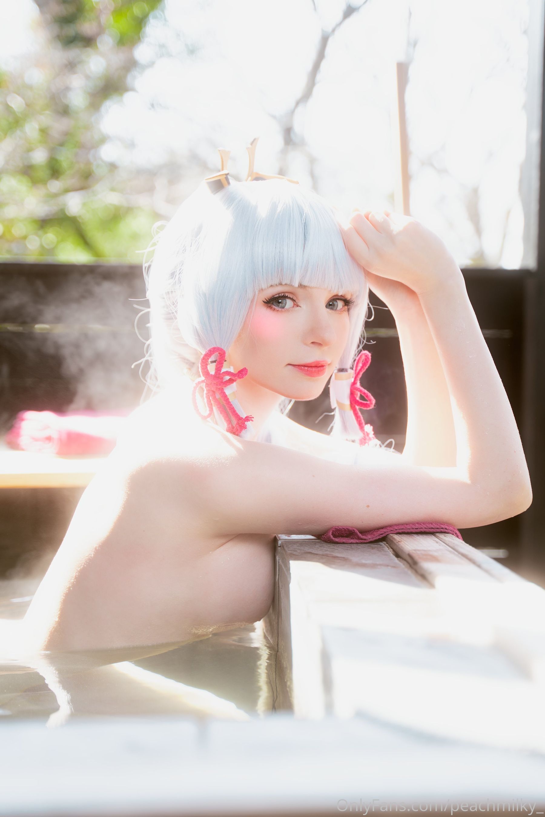Peach milky – Ayaka genshin impact Cosplay-第30张