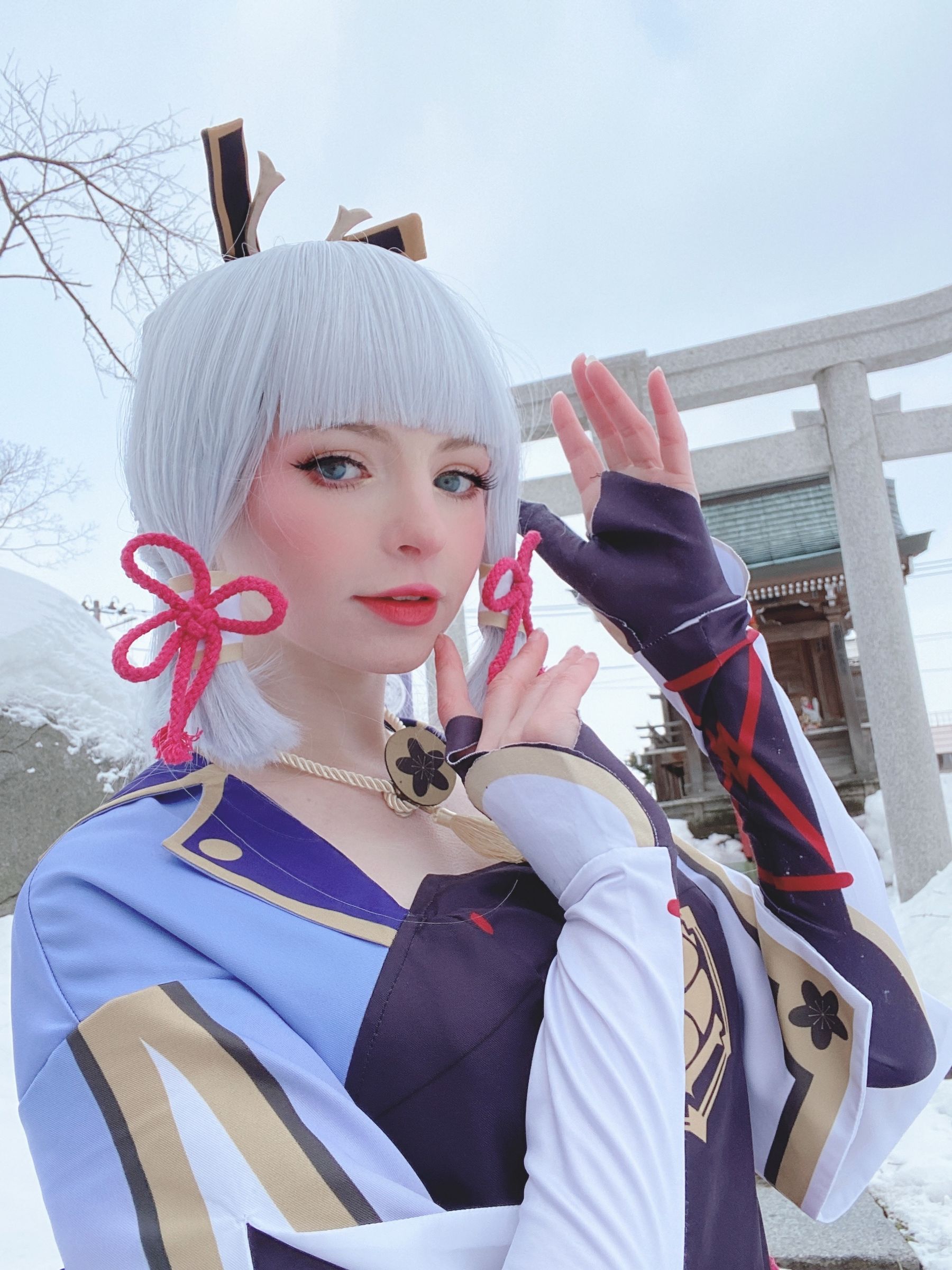 Peach milky – Ayaka genshin impact Cosplay-第35张