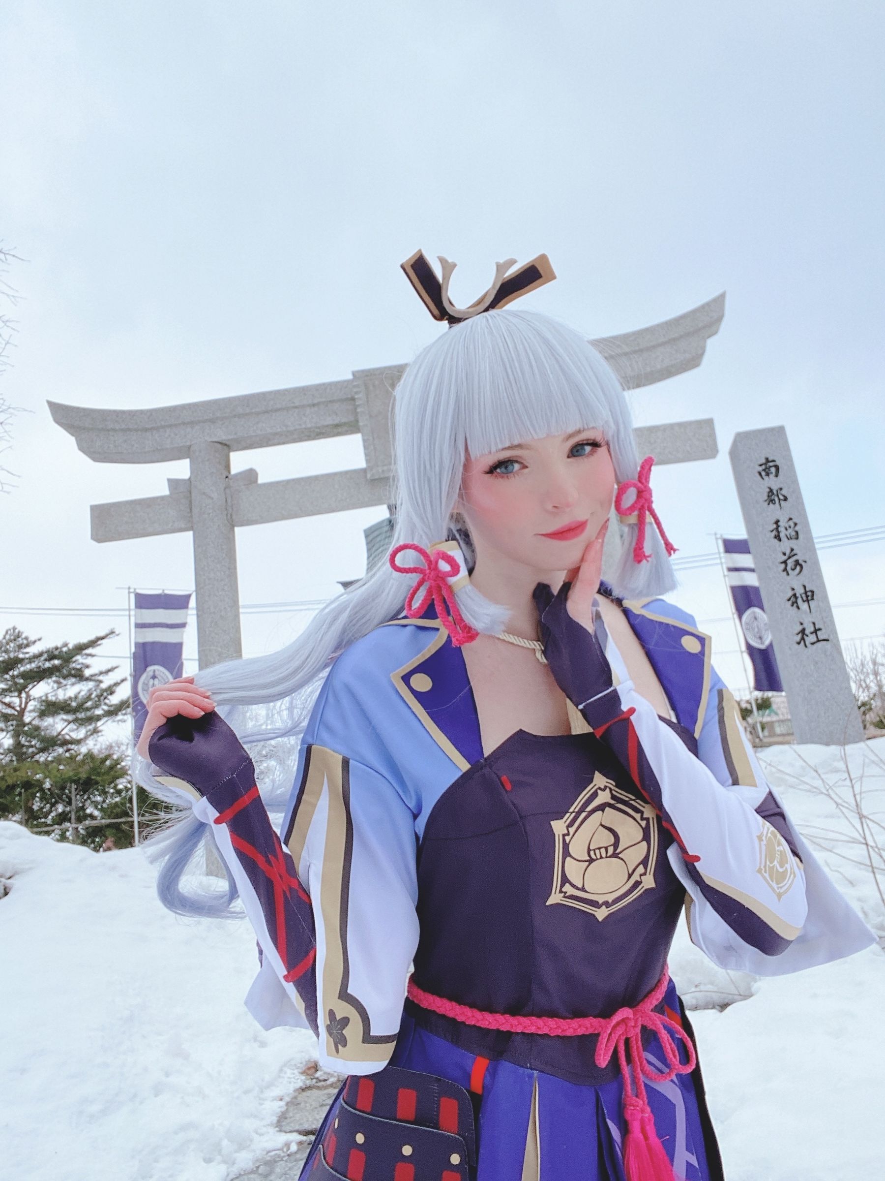 Peach milky – Ayaka genshin impact Cosplay-第1张